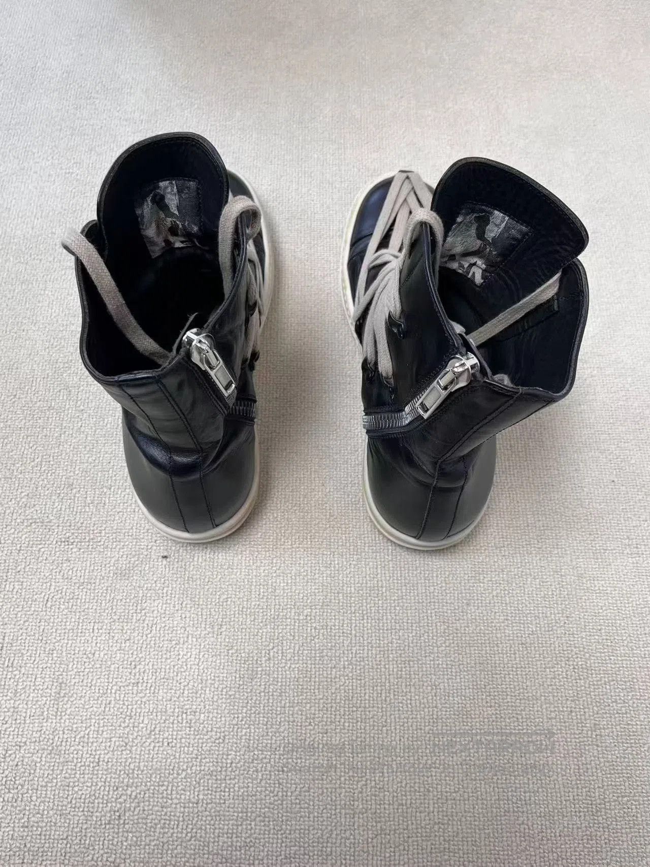 Rick Owens Rick Owens Tecuatl Men's High-Top Sneakers. Size US 8 / EU 41 - 4 Thumbnail