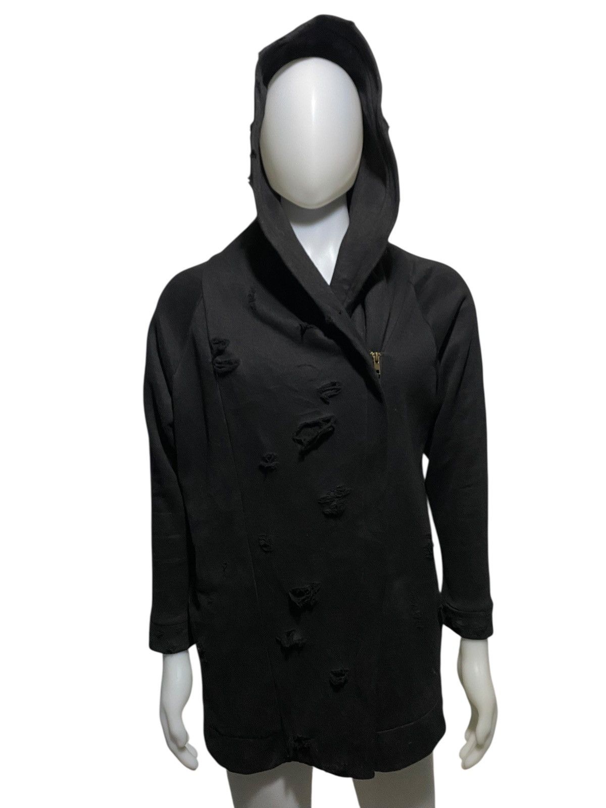 Kansai Yamamoto × Vintage y2k Kansai vkei destroyed asymmetric zip hoodie Size US L / EU 52-54 / 3 - 2 Thumbnail