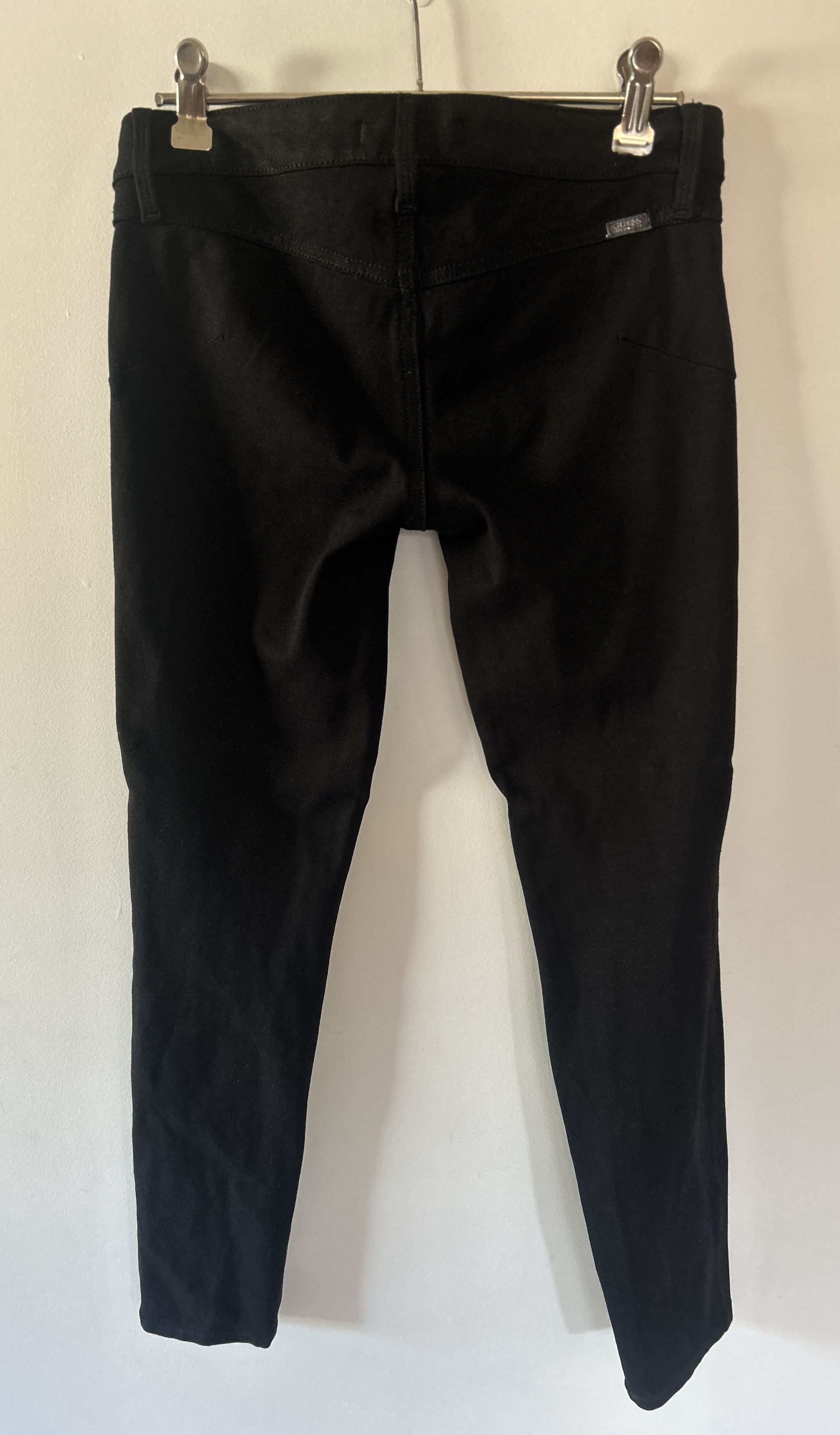 Guess Guess 'Low Rise' Stretchy Skinny Fit Black Pants Size 26" / US 2 / IT 38 - 2 Thumbnail
