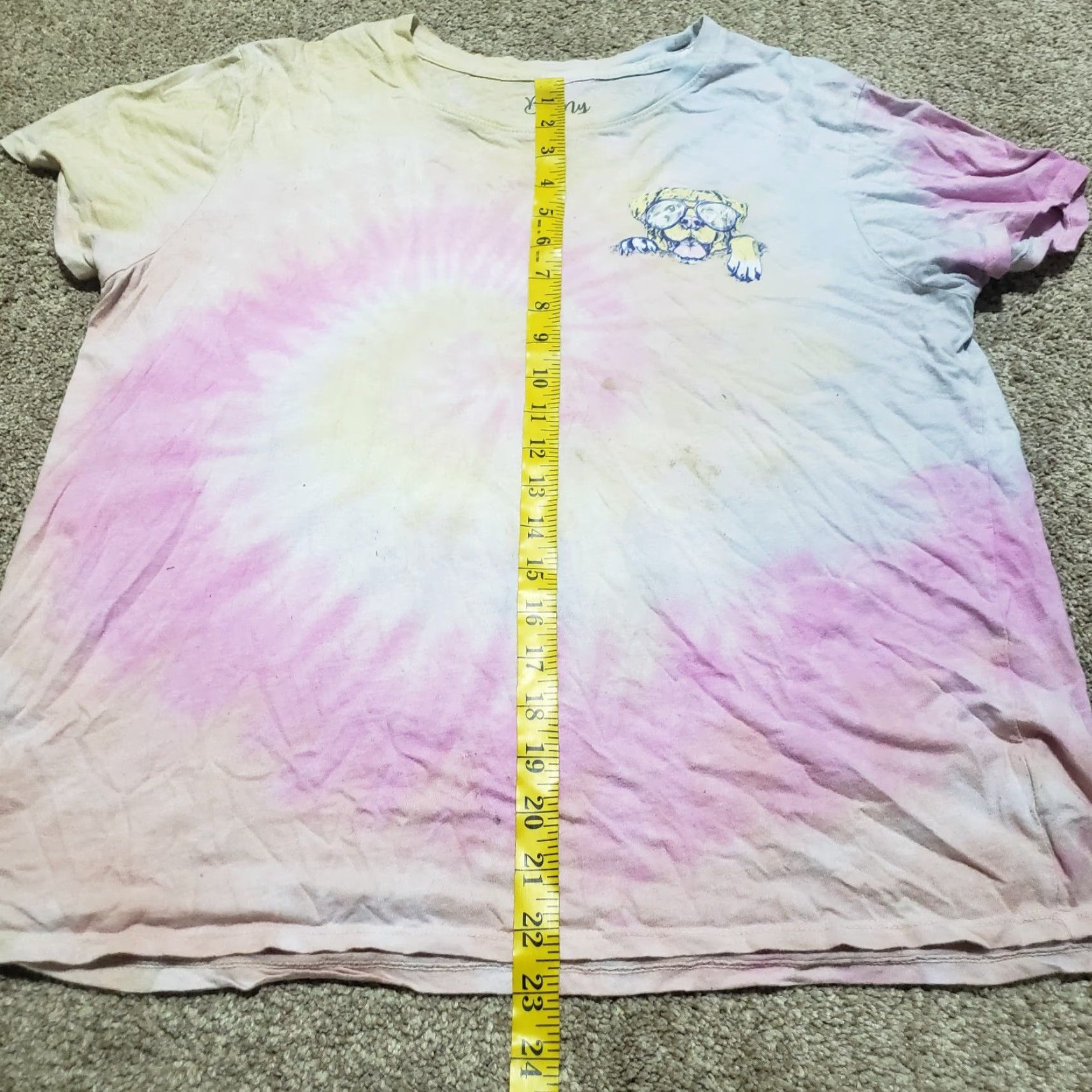 Vintage Happiness Comes in Waves Pink Tie Dye Short Sleeve T-Shirt Women's Size M Medium Size M / US 6-8 / IT 42-44 - 6 Thumbnail