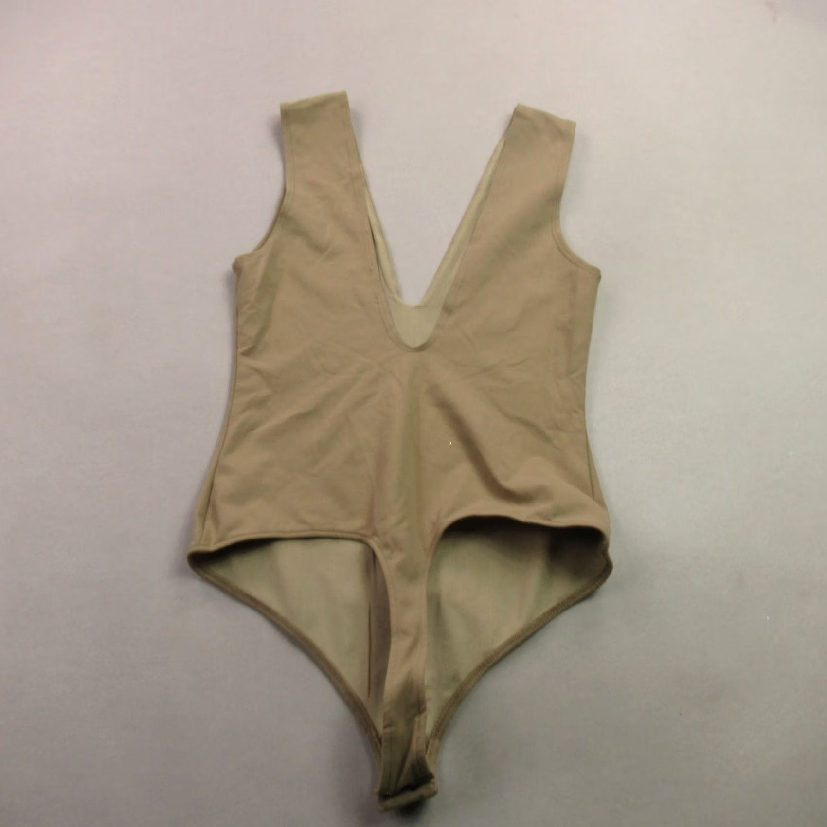 Free People Free People Womens Small Sleeveless Lightweight V Neck One Piece Beige Size ONE SIZE - 6 Thumbnail
