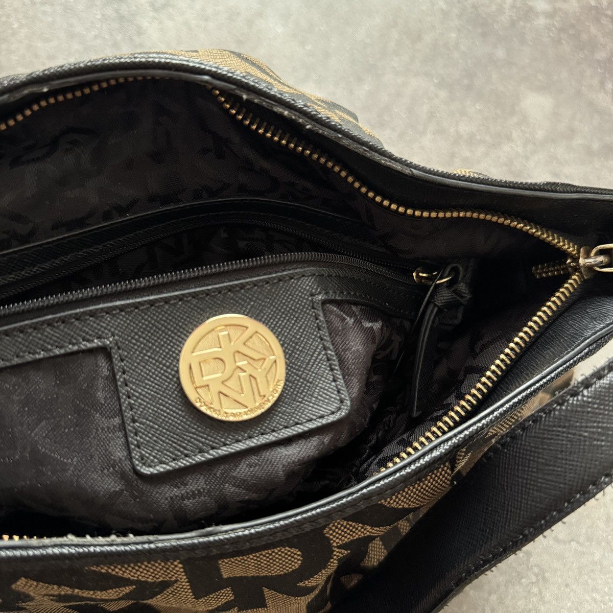 DKNY DKNY Vintage Y2K Glam Monogram Shoulder Bag Size ONE SIZE - 13 Thumbnail
