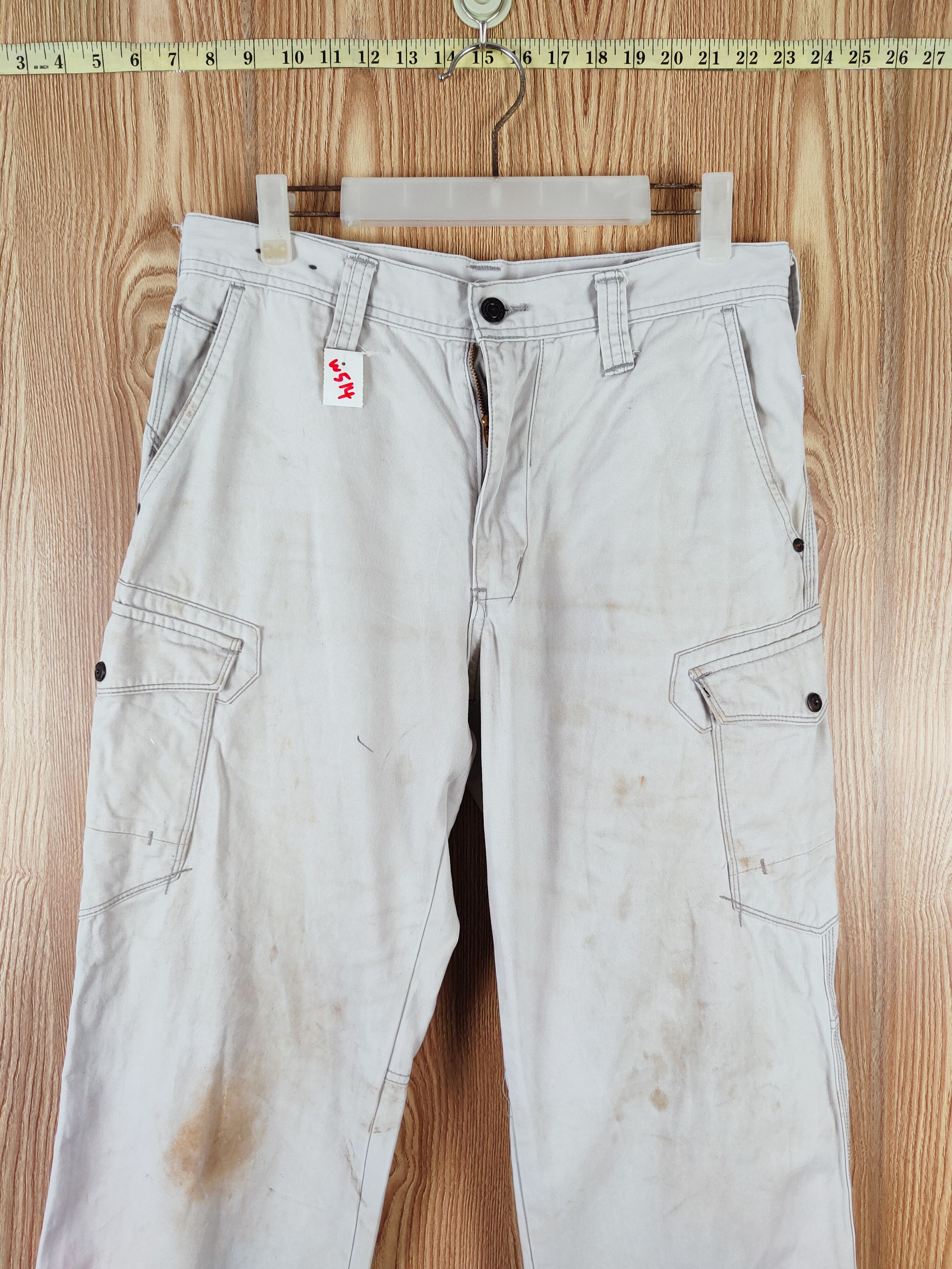 Japanese Brand Evenriver Light Gray Multipocket Tactical Cargo Pants #W514 Size US 32 / EU 48 - 2 Thumbnail