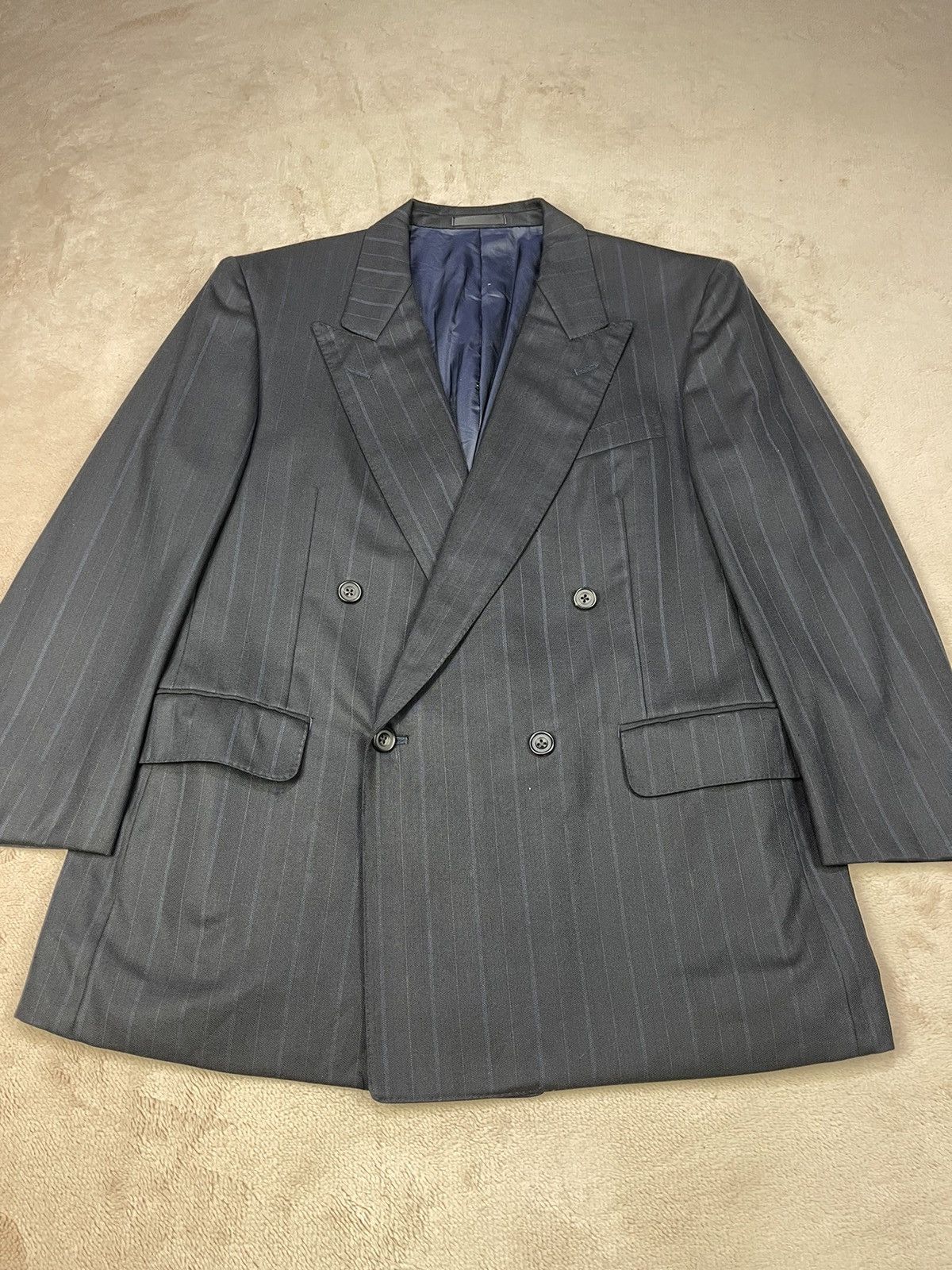 Burberry BURBERRY PURE TASMANIA WOOL DOUBLE BREASTED Size 44R - 4 Thumbnail