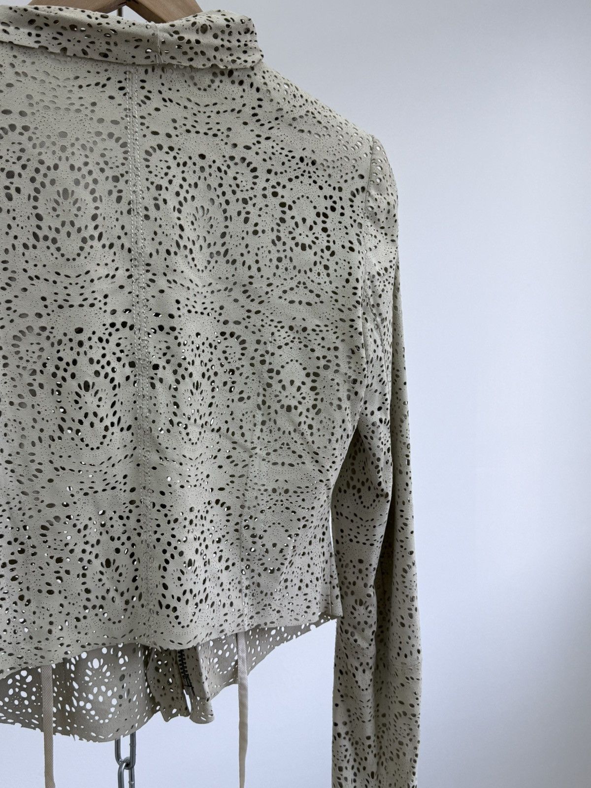 Haider Ackermann Archive Haider Ackermann Perforated Leather Jacket Size XS / US 0-2 / IT 36-38 - 11 Thumbnail