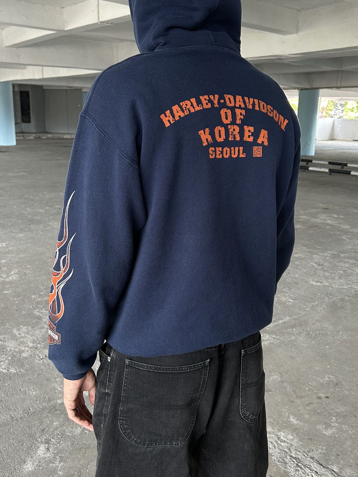 Harley Davidson × Vintage Vintage Harley Davidson hoodie Spell out Size US XL / EU 56 / 4 - 10 Thumbnail