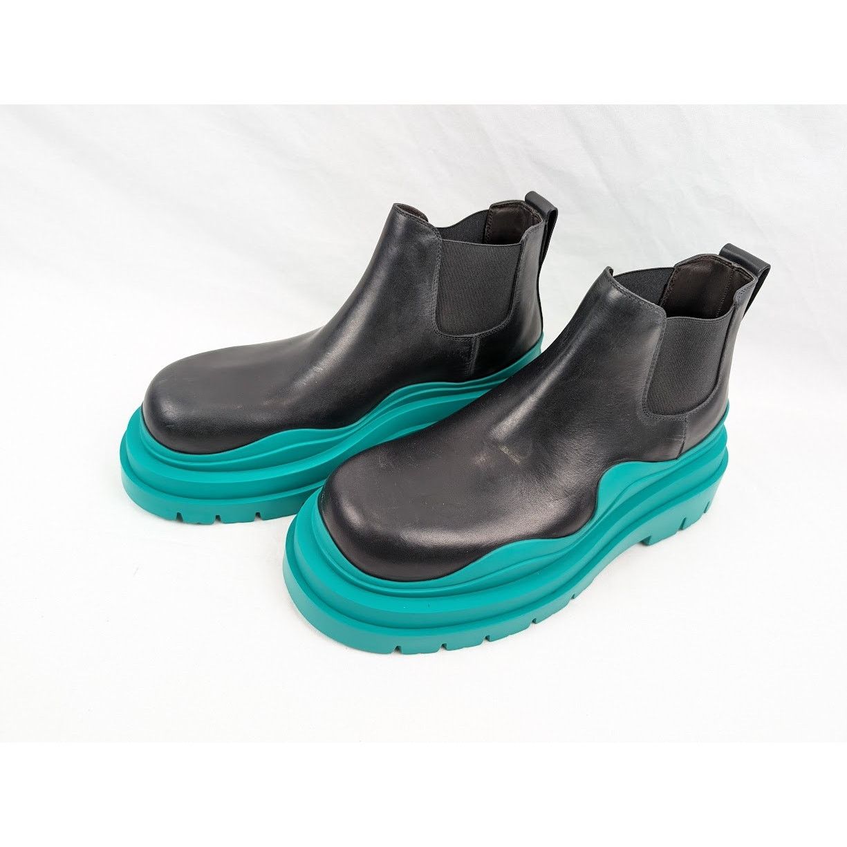 Bottega Veneta o1rshd1 Military Calf Tire Boots in Black 43.5 Size US 10.5 / EU 43-44 - 18 Thumbnail