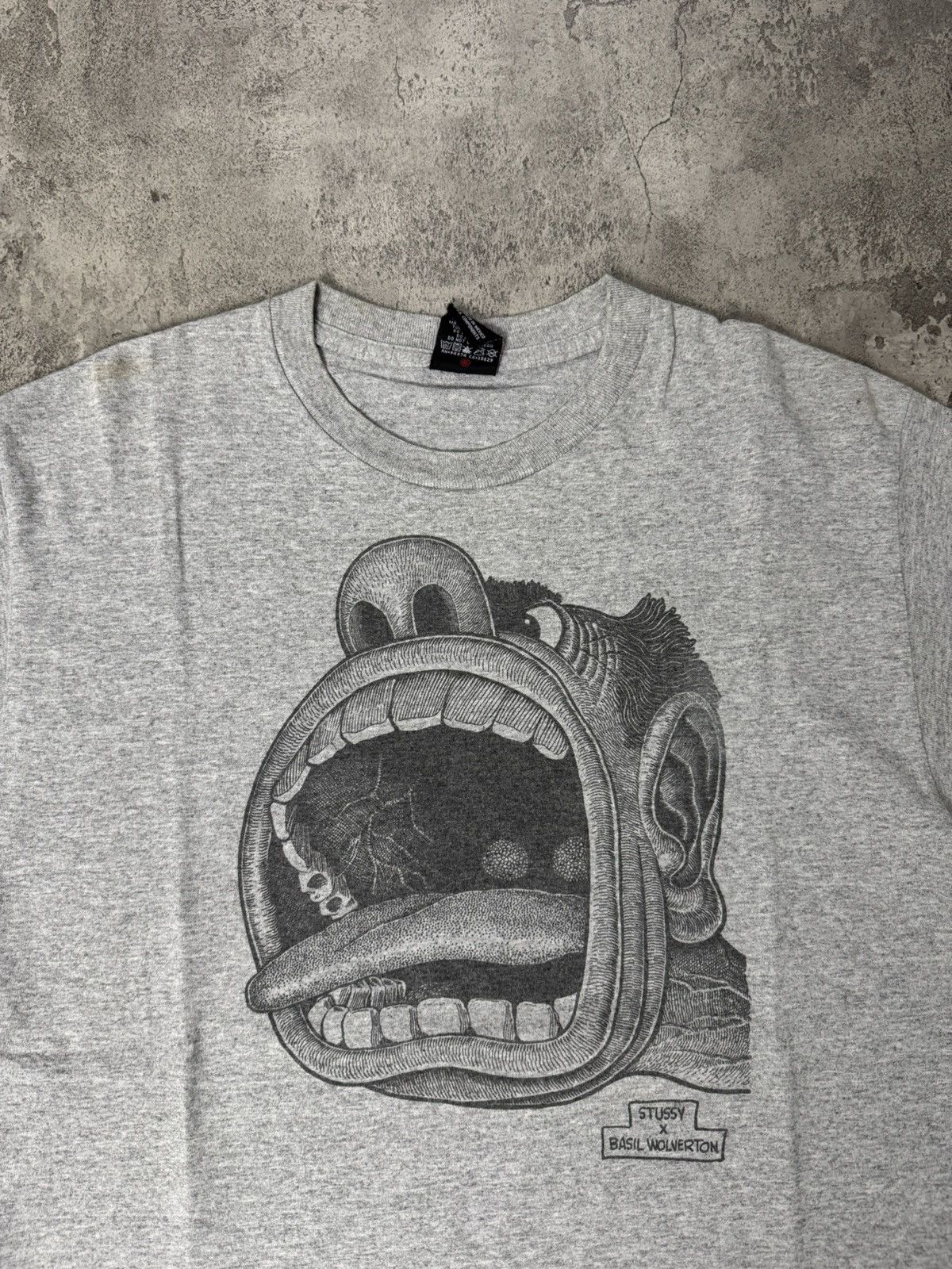 Stussy VINTAGE 00’S STUSSY X BASIL WOLVERTON T-SHIRT Size US M / EU 48-50 / 2 - 2 Thumbnail