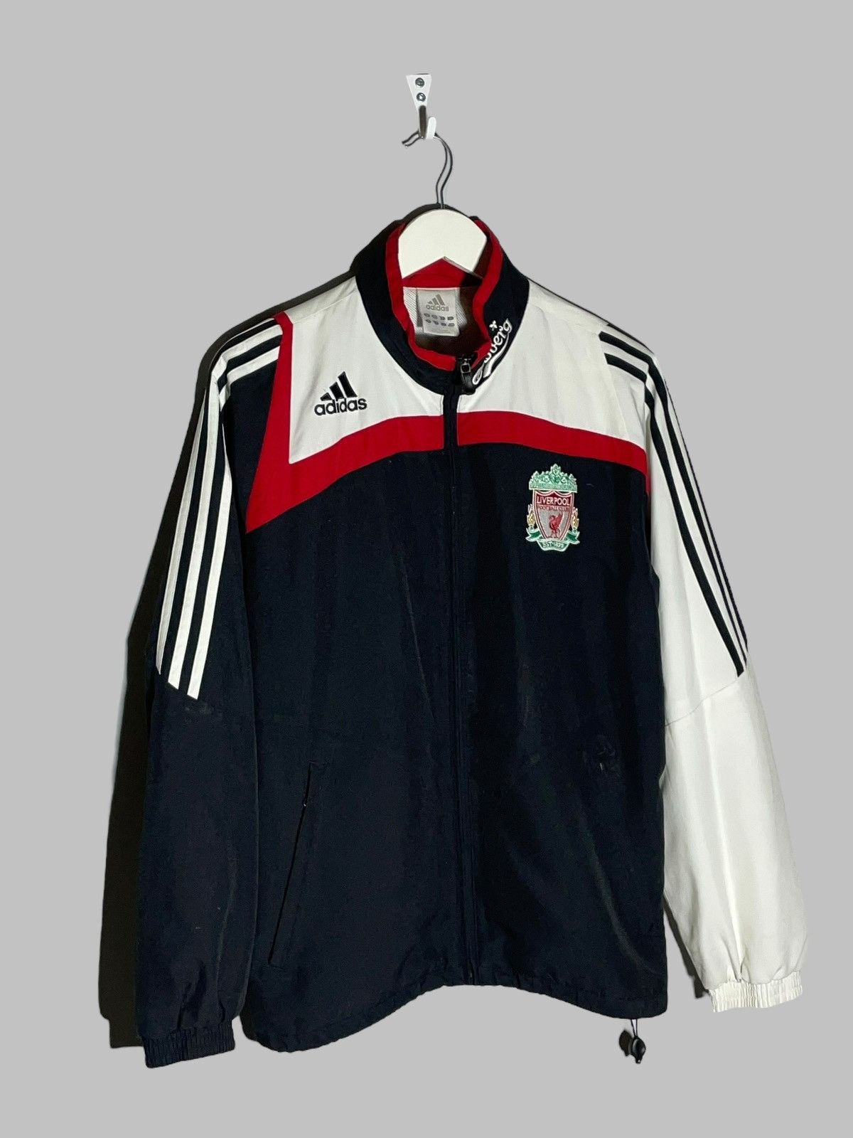 Adidas Liverpool FC Adidas Vintage Y2k Streetwear Full Zip Jacket Size US M / EU 48-50 / 2 - 2 Thumbnail