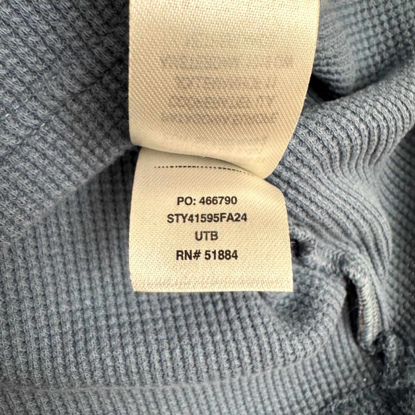 Patagonia Patagonia Organic Cotton Waffle Knit Pullover Sweater Top Womens Medium Blue Size M / US 6-8 / IT 42-44 - 7 Thumbnail