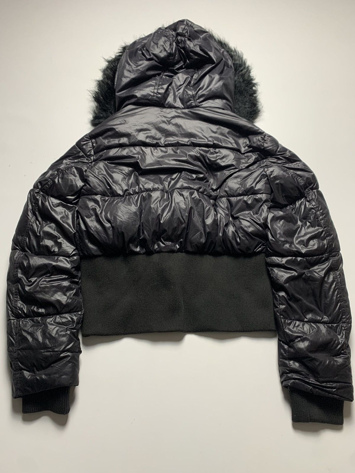 If Six Was Nine × Le Grande Bleu (L.G.B.) × Vintage AVANT GARDE CROPPED FAUX FUR PUFFER JACKET JAPANESE STYLE Size M / US 6-8 / IT 42-44 - 10 Thumbnail