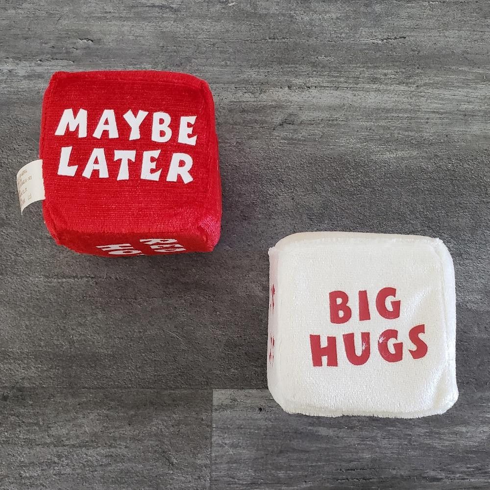 Designer Red White Adult Playtime Foam S Dice Size ONE SIZE - 1 Thumbnail
