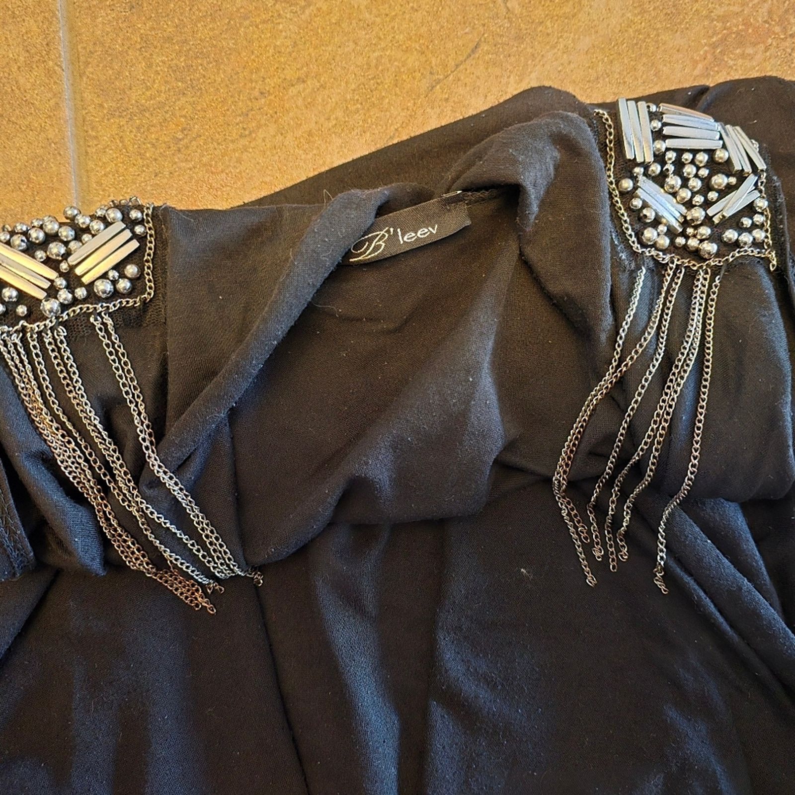 Other Black Detailed | B'LEEV | Sleeveless Cardigan Size XL / US 12-14 / IT 48-50 - 3 Thumbnail