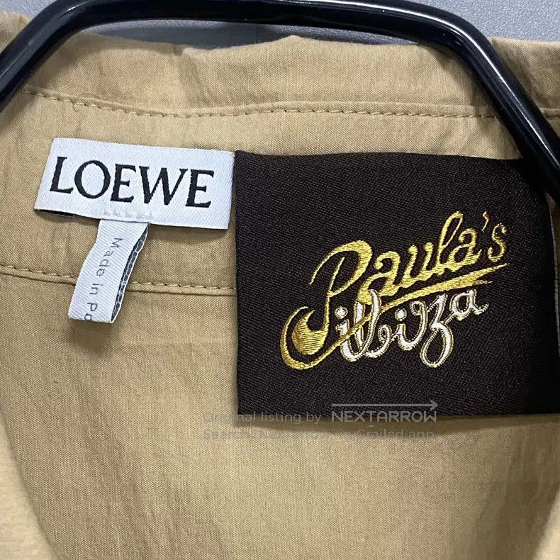 Loewe Loewe Khaki embroidered logo shirt dress Size XXS / US 00 / IT 34 - 5 Thumbnail