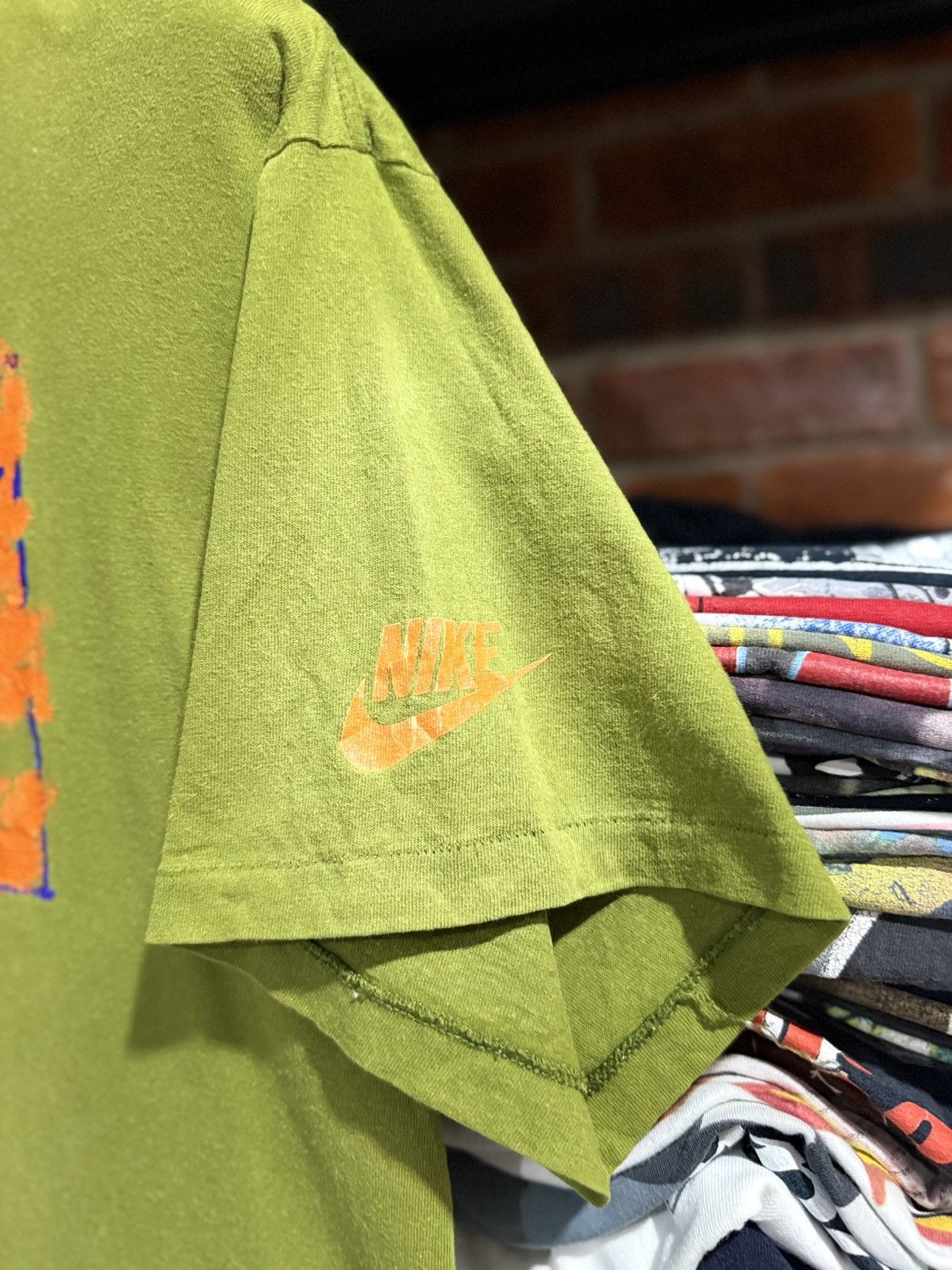 Nike × Vintage Vintage 80s Nike Flight Faded Tee Size US XL / EU 56 / 4 - 3 Thumbnail