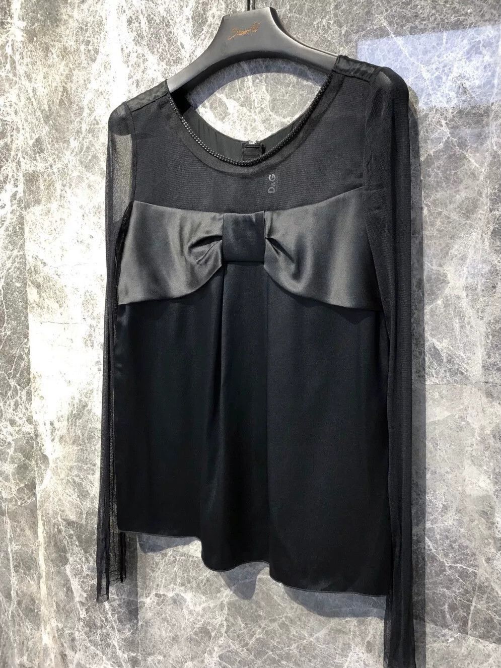 Dolce & Gabbana Dolce&Gabbana Silk Bow Sleeveless Top. Size S / US 4 / IT 40 - 3 Thumbnail