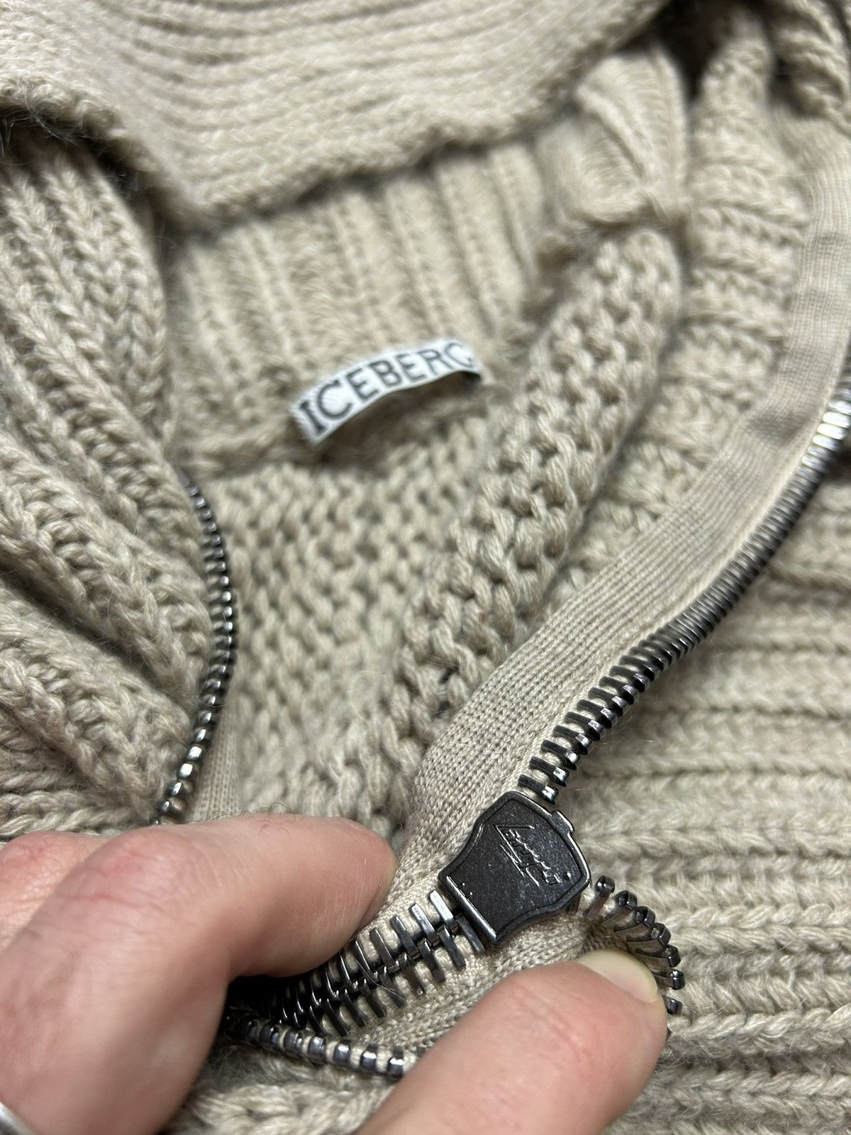 Iceberg × Other Iceberg Knitwear zip Avantgarde Size L / US 10 / IT 46 - 7 Thumbnail