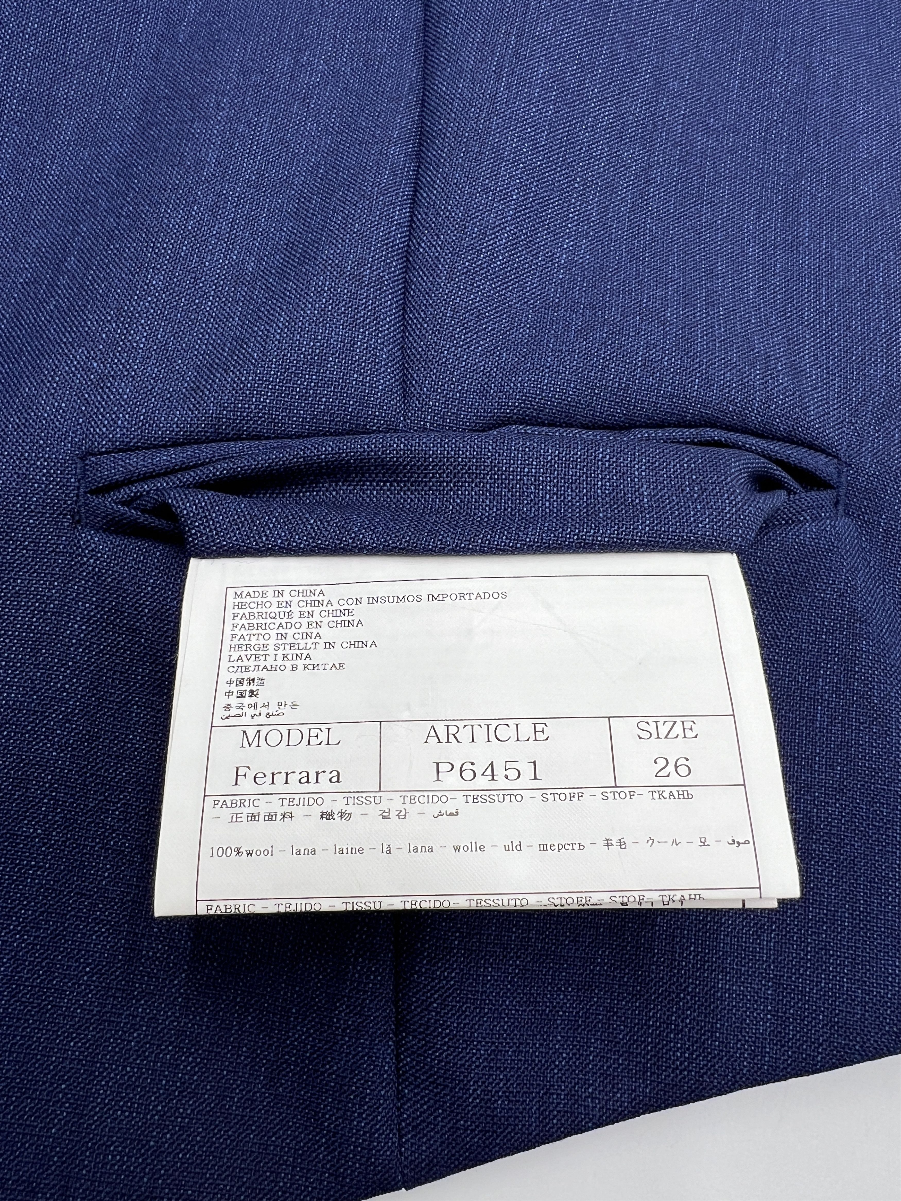Suitsupply Lazio Wool Formal Blazer Waistcoat Suit EU:26; UK/US:42S Size 42S - 15 Thumbnail