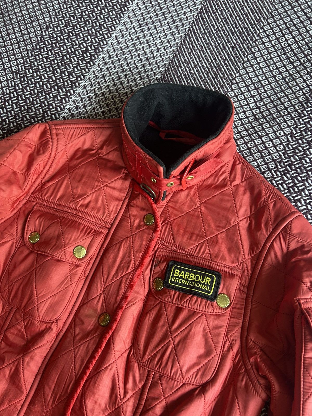 Barbour × Vintage Barbour International PolarQuilt Bomber Jacket Size UK6 Size XS / US 0-2 / IT 36-38 - 7 Thumbnail