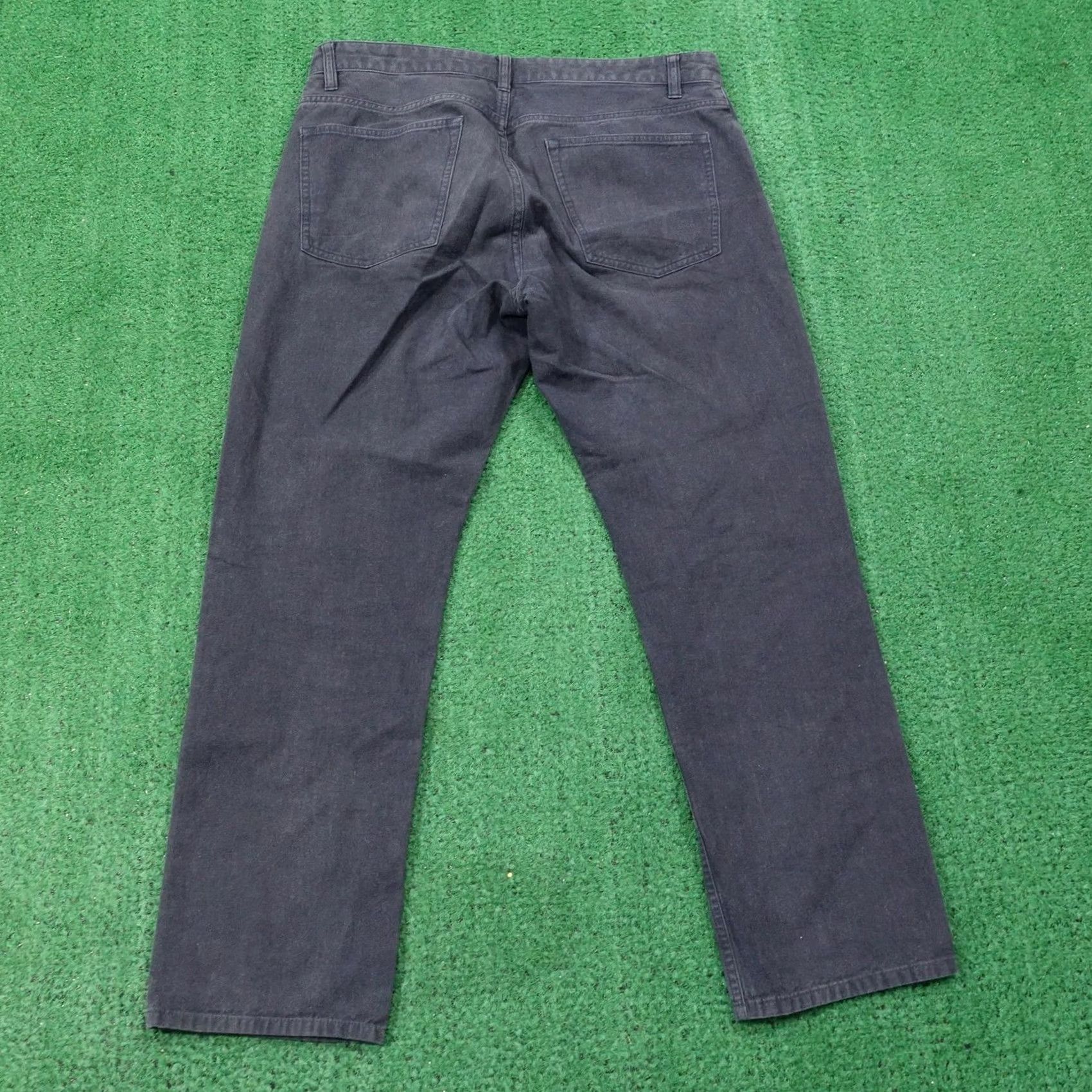 Theory Theory Pants Mens 32 Gray Haydon Straight Slim Fit Chino Cotton 27 Inseam Etc Pocket 5-Pocket Denim Front Zip Belt Loops Regular Size 33 Waist Size US 32 / EU 48 - 4 Thumbnail