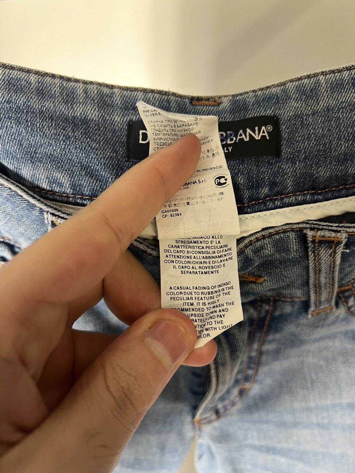 Dolce & Gabbana VINTAGE DOLCE & GABBANA ITALIAN DESIGNER DENIM JEANS Y2K 90s Size 26" / US 2 / IT 38 - 15 Thumbnail