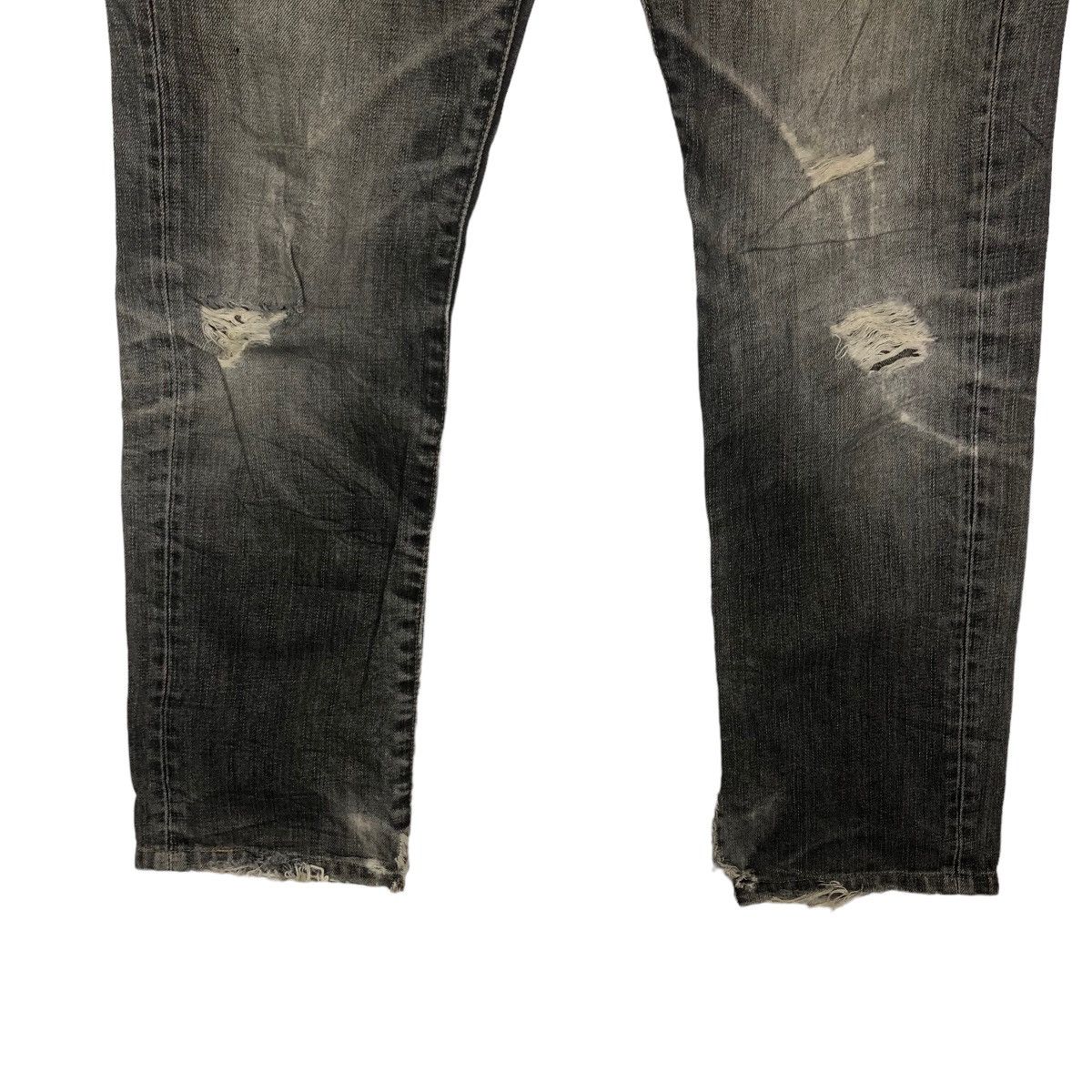 Japanese Brand RARE DISTRESSED DENIM PUNK UNIQLO SLIM FIT STRAIGHT Size US 30 / EU 46 - 3 Thumbnail