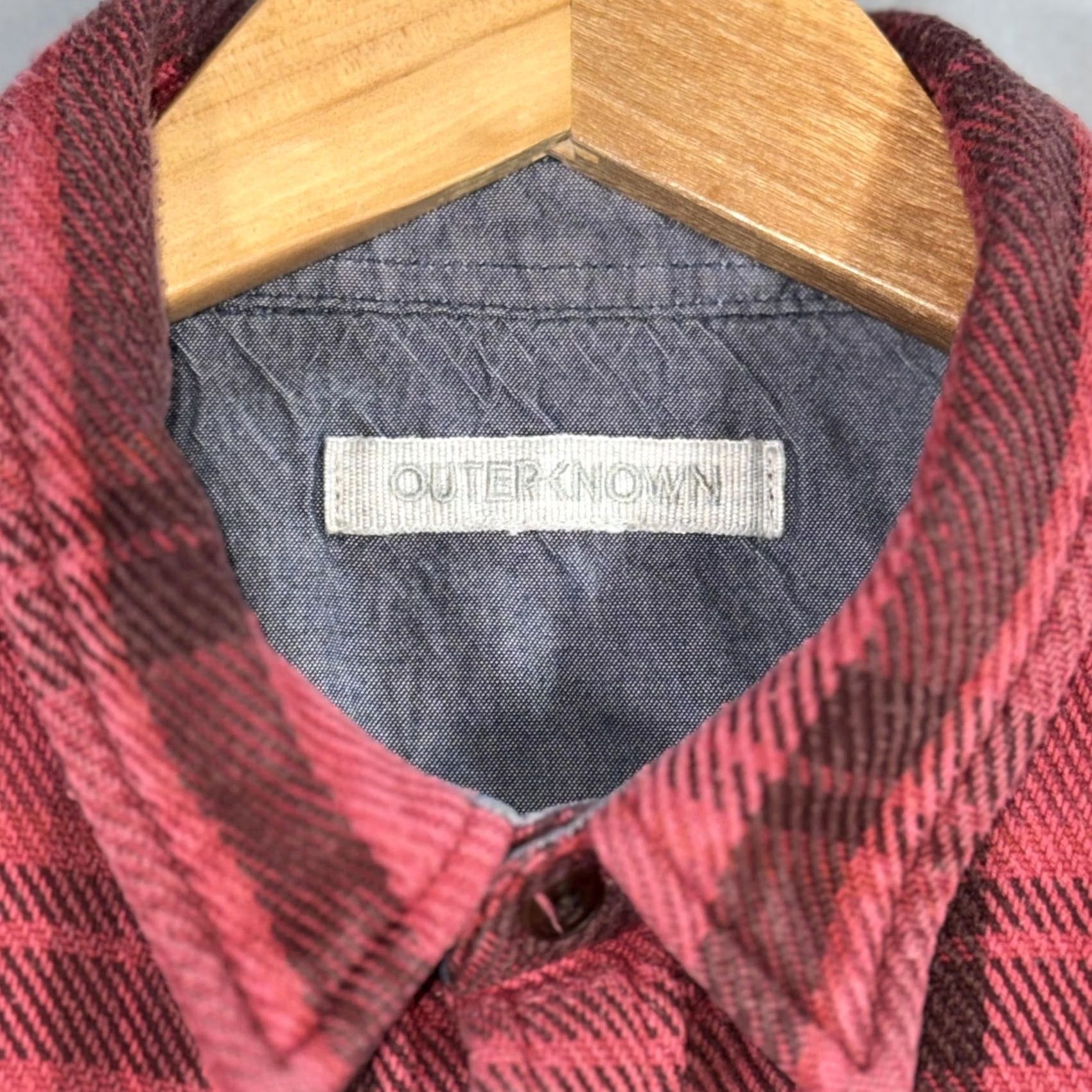 Outerknown Outerknown Shirt Mens M Red Plaid Organic Cotton Flannel Button Up Casual Size US M / EU 48-50 / 2 - 4 Thumbnail