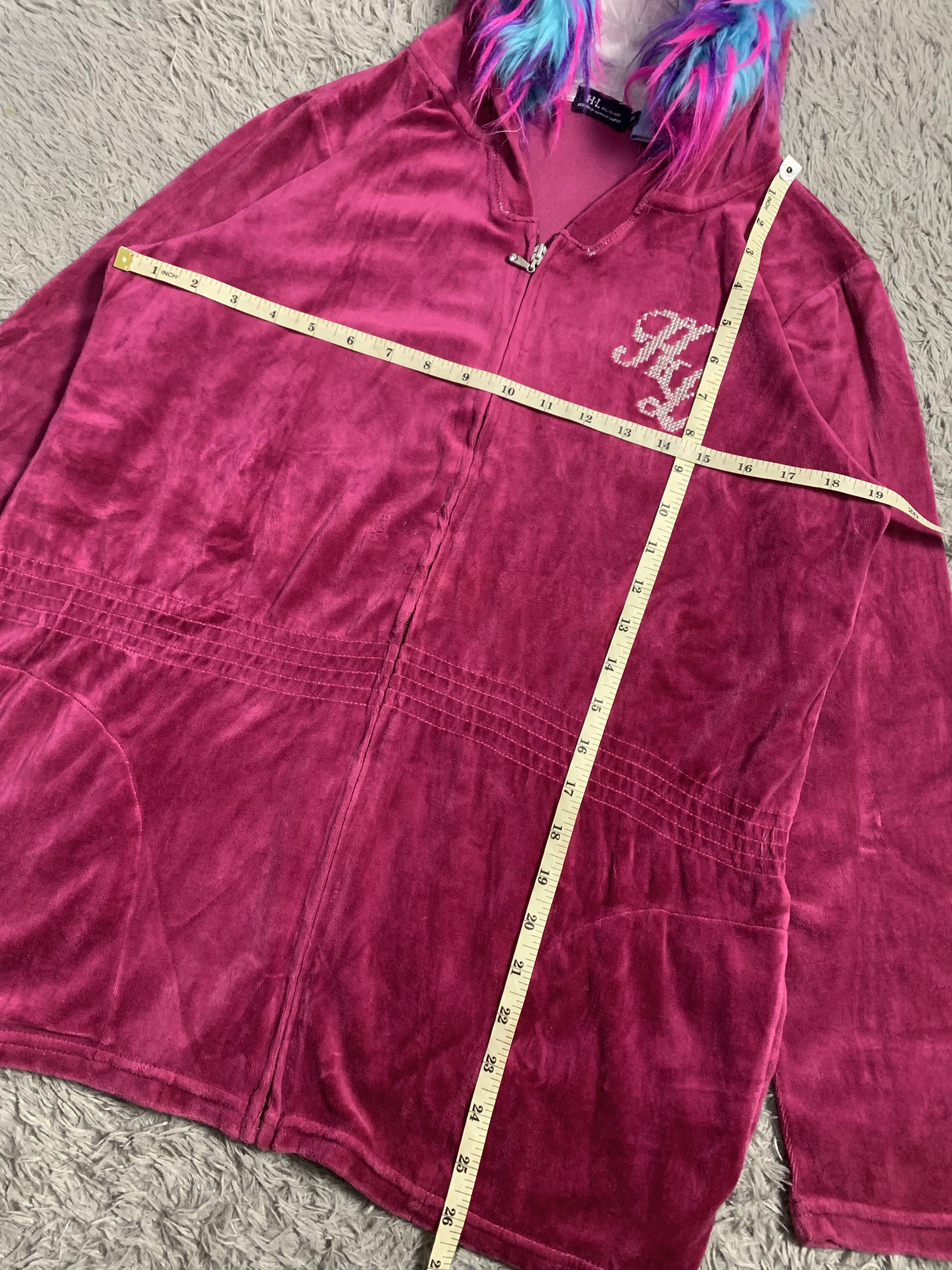 Japanese Brand HL By Henri - Luc Chapus Zip Faux Fur Hoodie Size US M / EU 48-50 / 2 - 7 Thumbnail
