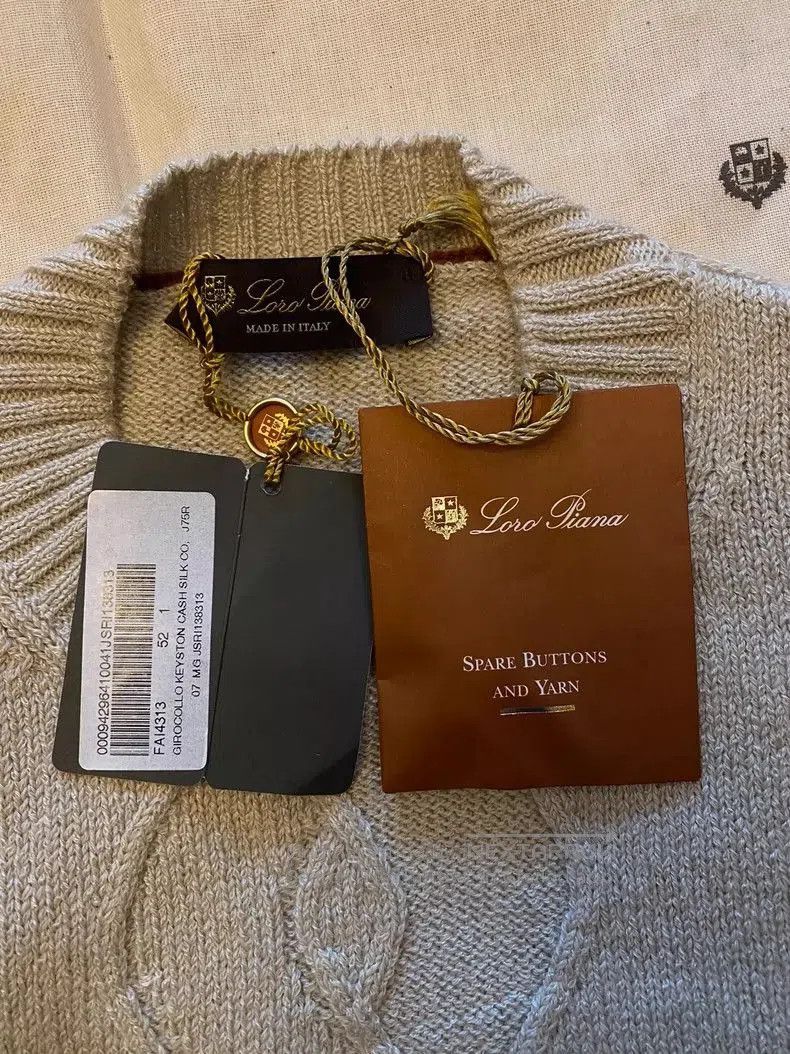 Other LoroPiana Heavy Cashmere Cable Knit Sweater. Size US L / EU 52-54 / 3 - 4 Thumbnail
