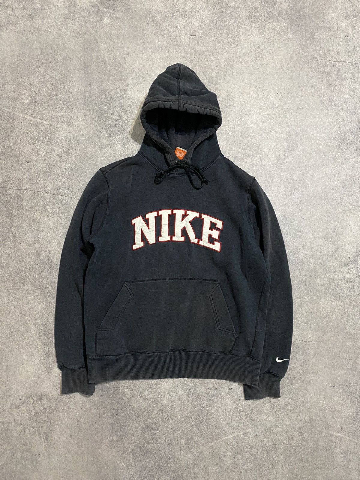 Nike × Vintage Vintage Nike Distressed Spellout Hoodie Big Logo Size US S / EU 44-46 / 1 - 1 Thumbnail