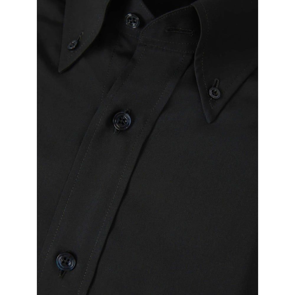Tom Ford o1loc1c0226 HRO003 Silk Fluid Shirt in Black Size US XL / EU 56 / 4 - 2 Thumbnail