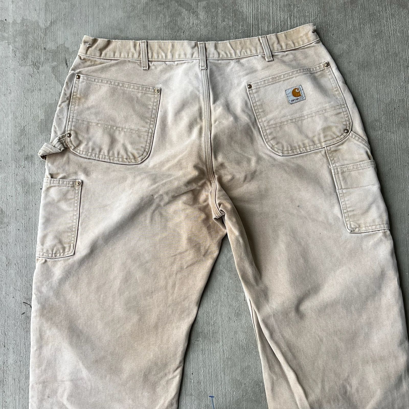 Carhartt × Vintage Carhartt faded brown double knee work wear carpenter pants Size US 36 / EU 52 - 6 Thumbnail