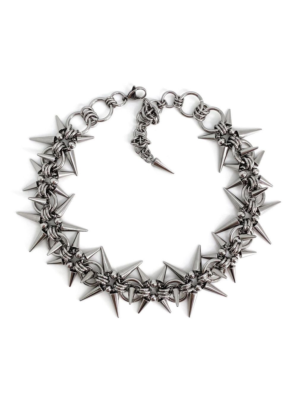 Japanese Brand Rivet Chain Choker Necklace Size ONE SIZE - 6 Thumbnail