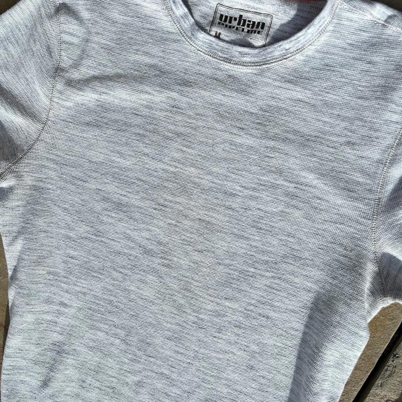 Urban Pipeline Y2K Light Grey Heather Waffle Knit Thermal Size US S / EU 44-46 / 1 - 2 Thumbnail