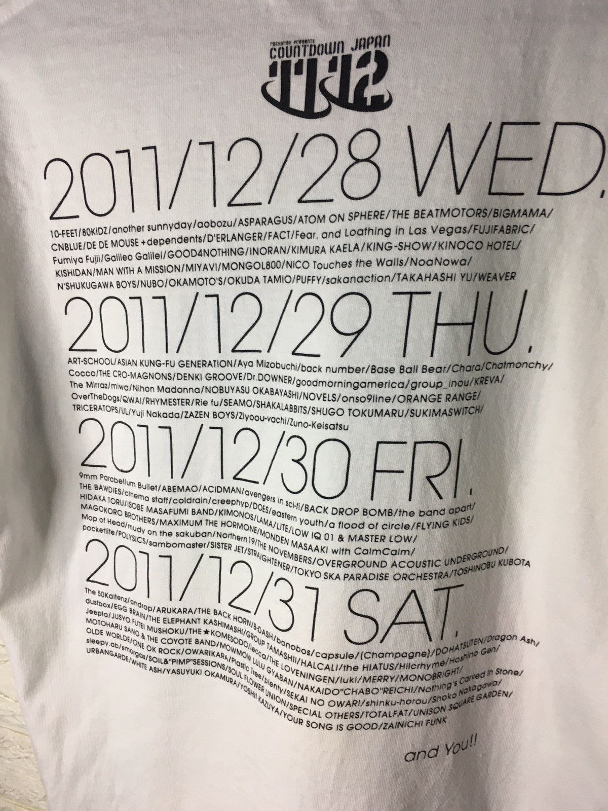 Band Tees × Japanese Brand Rock Japan Festival T-Shirt Size US M / EU 48-50 / 2 - 4 Thumbnail