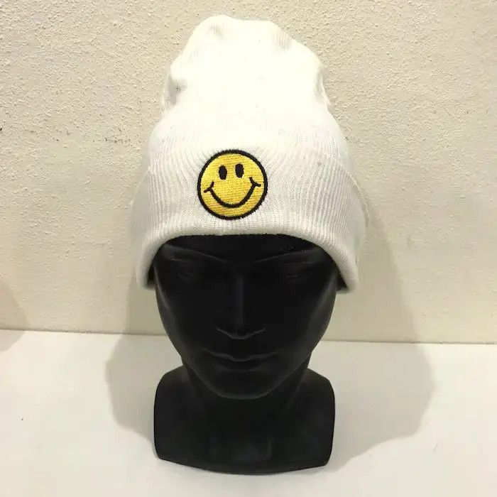 Japanese Brand × Kapital × Vintage Karin Pia Smiley Big Logo Beanie Hat Size ONE SIZE - 2 Thumbnail