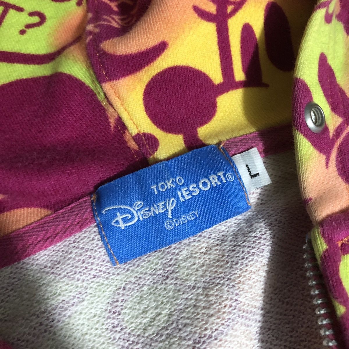 Disney × Mickey Mouse Y2k hoodie mickey mouse full print Size L / US 10 / IT 46 - 4 Thumbnail