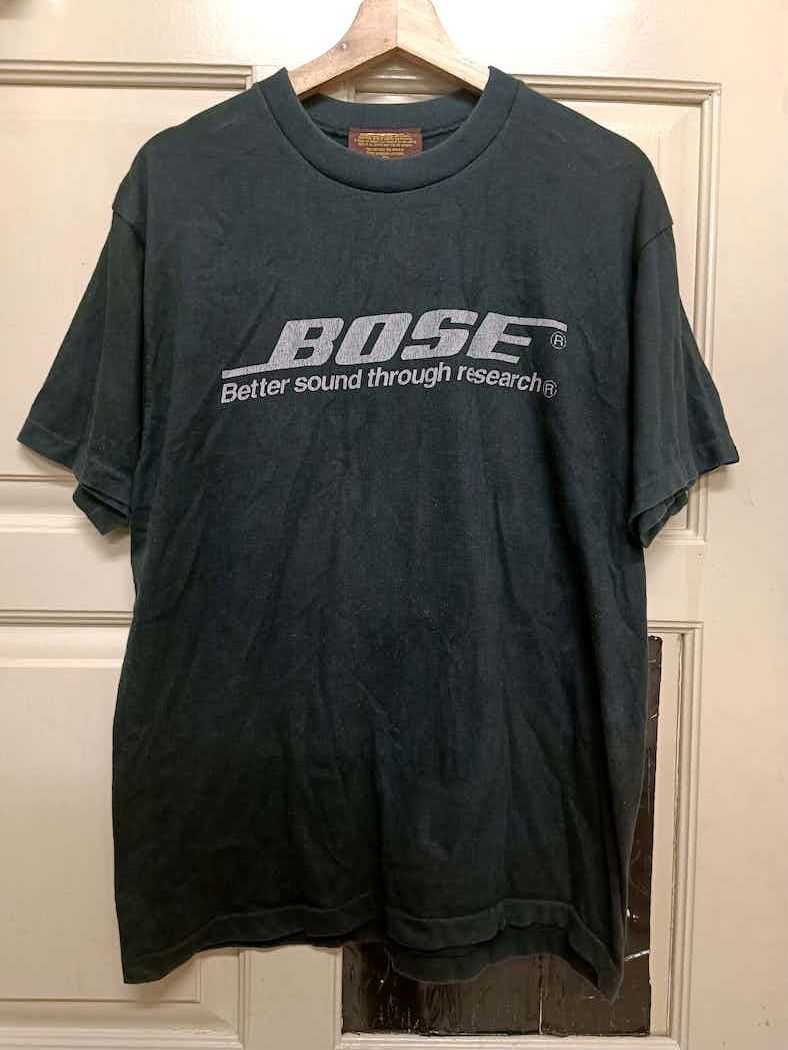 Vintage Vintage 90s t shirt bose better sound through research Size US M / EU 48-50 / 2 - 1 Thumbnail