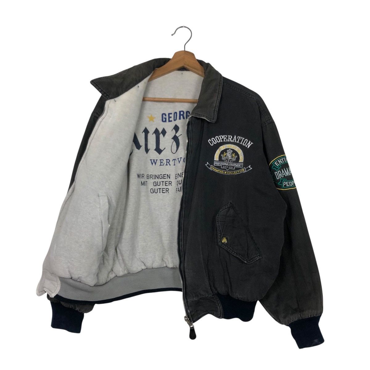 Japanese Brand 📌Vintage Reversible Bomber Jacket Cooperation Issey Miyake Size US M / EU 48-50 / 2 - 17 Thumbnail