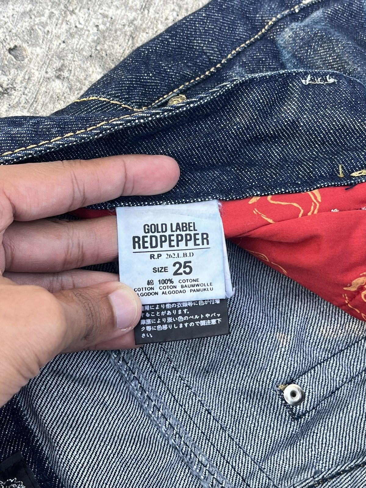If Six Was Nine × Japanese Brand Red Pepper Gold Label Jeans Bootcut Size 28" / US 6 / IT 42 - 15 Thumbnail