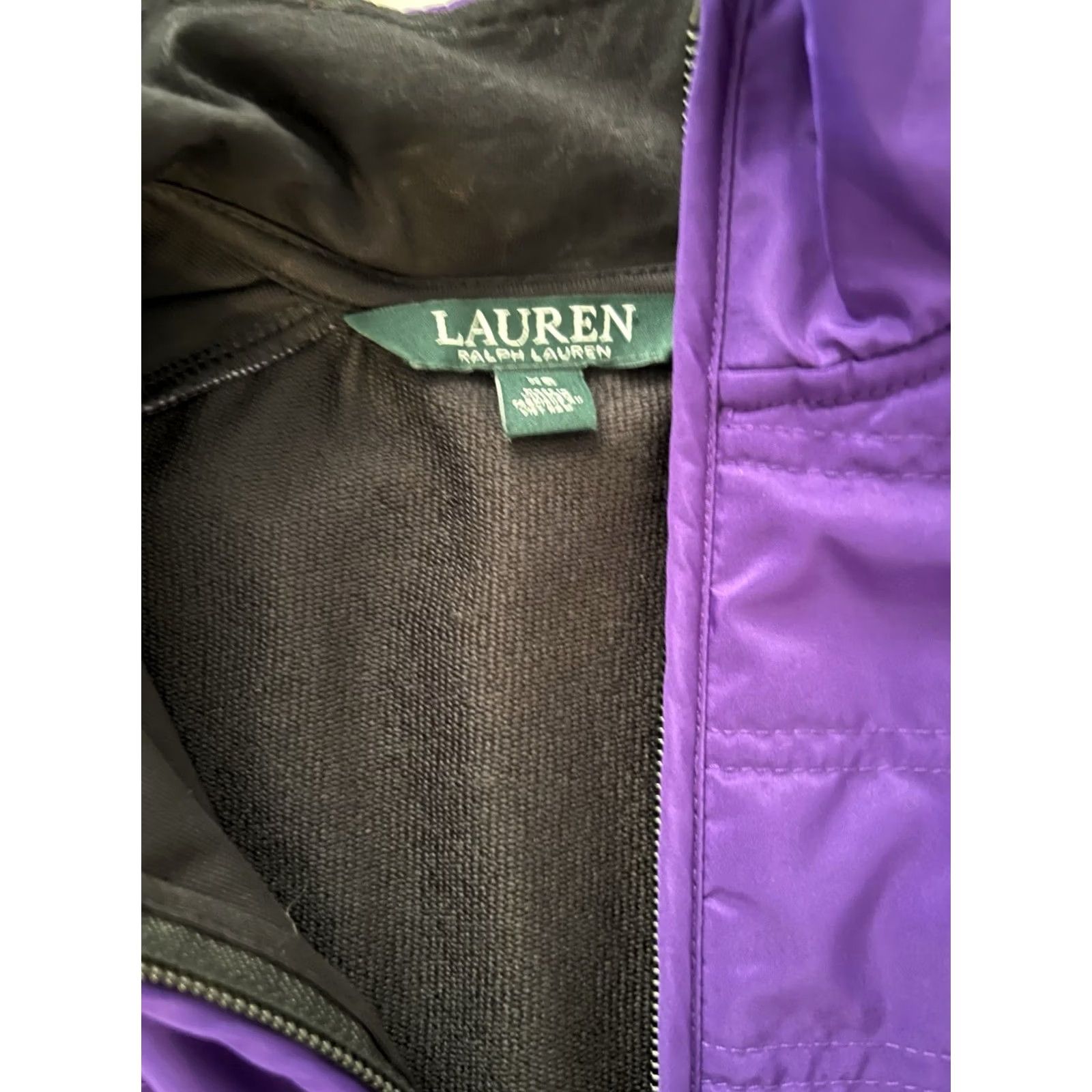 Ralph Lauren VINTAGE Lauren Ralph Lauren Vest Women’s XS Quilted Purple Pockets Short Zip Regular Size XS / US 0-2 / IT 36-38 - 4 Thumbnail
