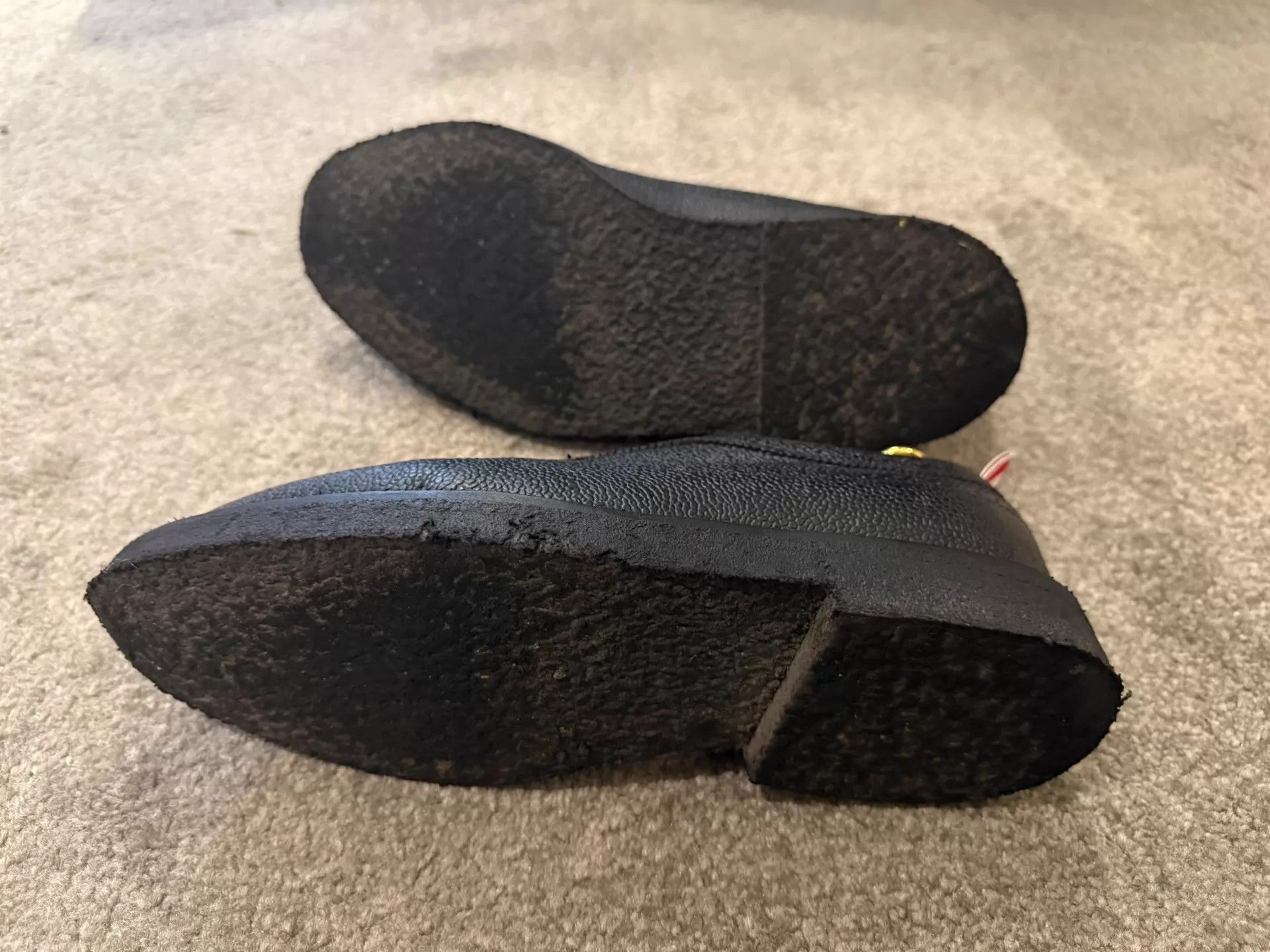 Thom Browne Thom Browne Black Wingtip Oxford Rubber Sole US9 (Nike43) Size US 9 / EU 42 - 4 Thumbnail