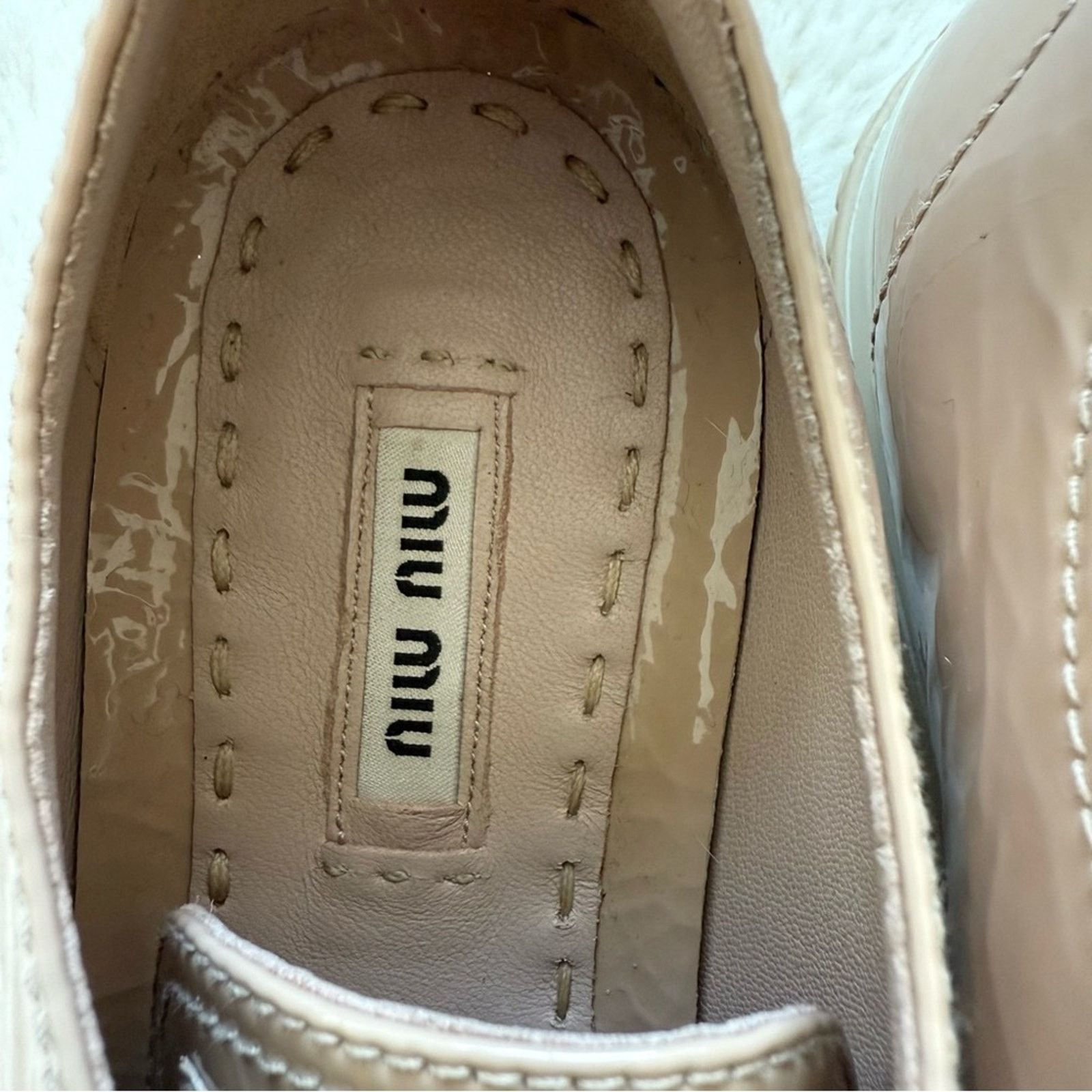 Miu Miu MIU MIU women patent leather sneakers with crystalssize 37.5 Size US 7.5 / IT 37.5 - 4 Thumbnail