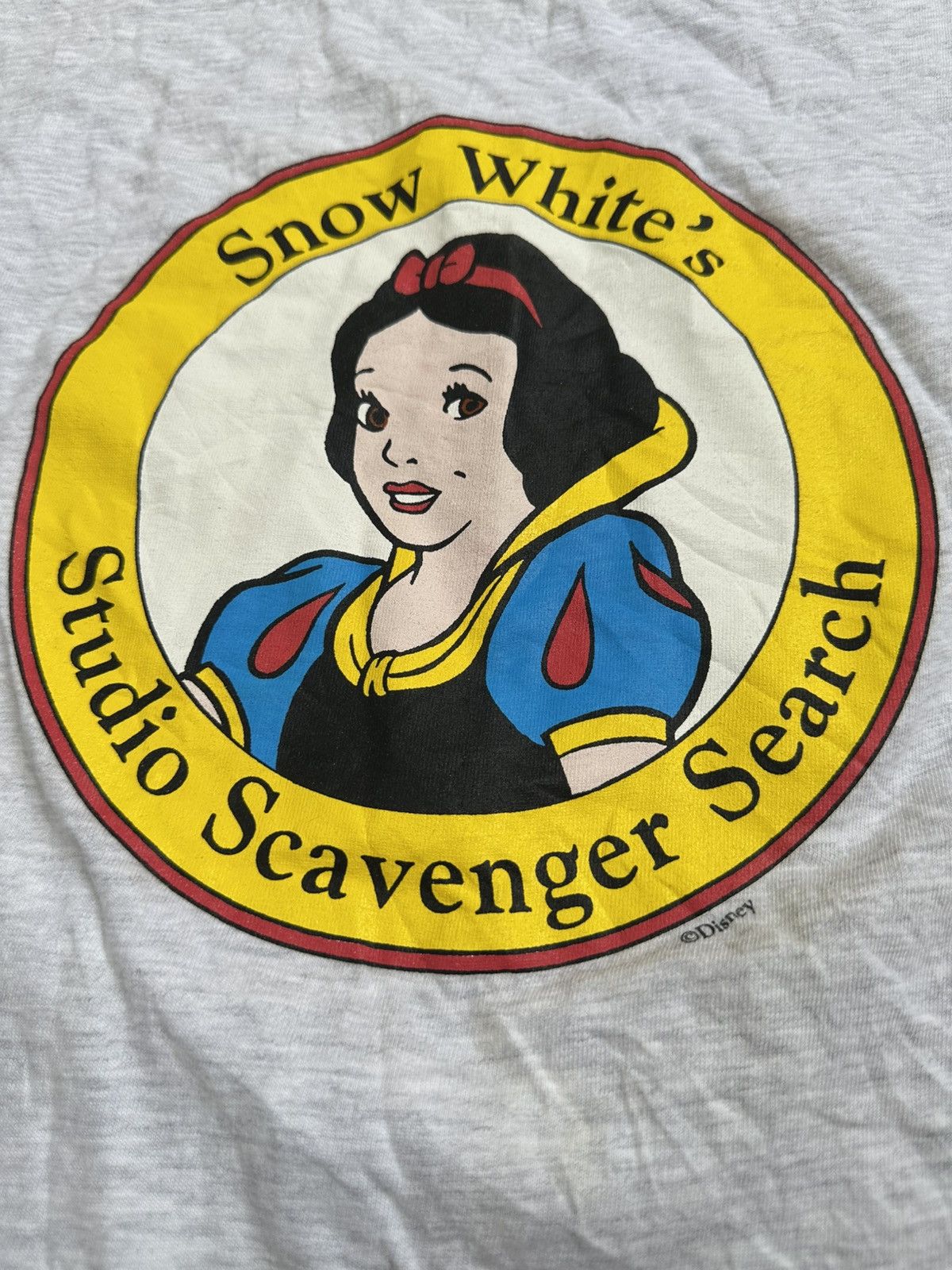 Vintage Vtg 90s Snow white movie tee Size US XL / EU 56 / 4 - 6 Thumbnail