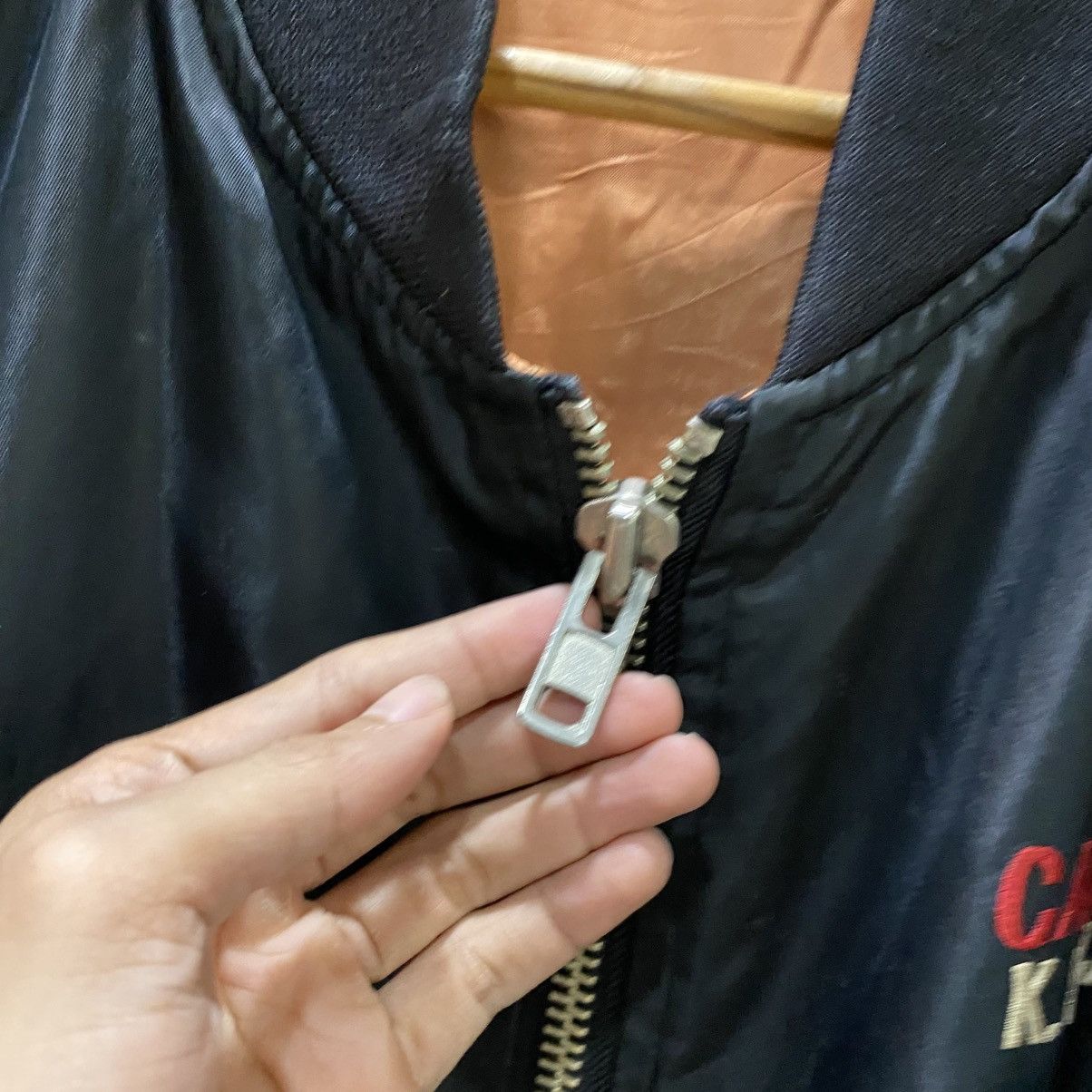 Japanese Brand .U.S .ARMY JAPAN BY CAMP ZAMA K.FUJIWARA BOMBER JACKETS Size US L / EU 52-54 / 3 - 15 Thumbnail