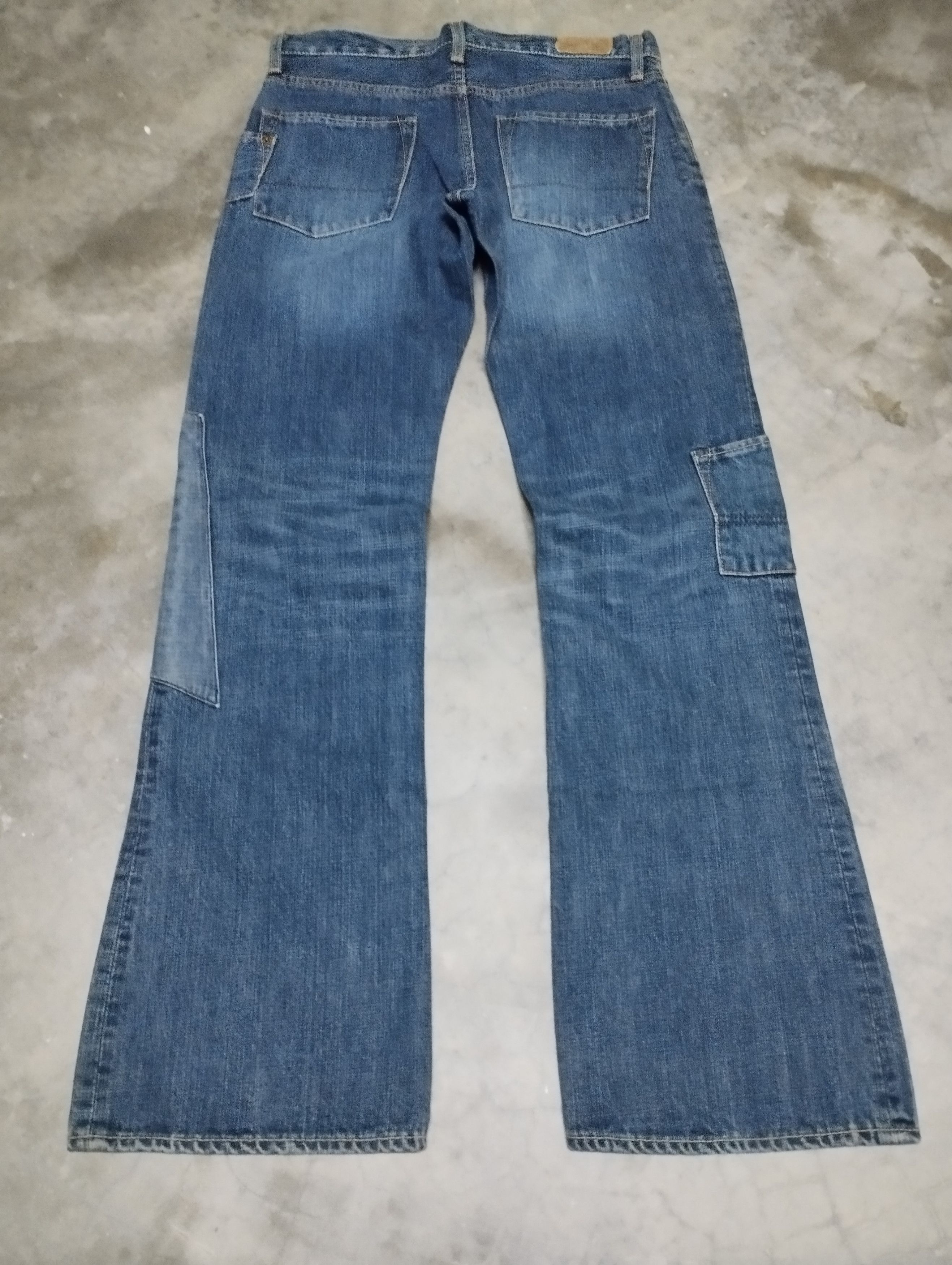 Tornado Mart Flare Jeans Made In Jpn Patchwork Branch Dept Bootcut Jean Size US 27 - 2 Thumbnail