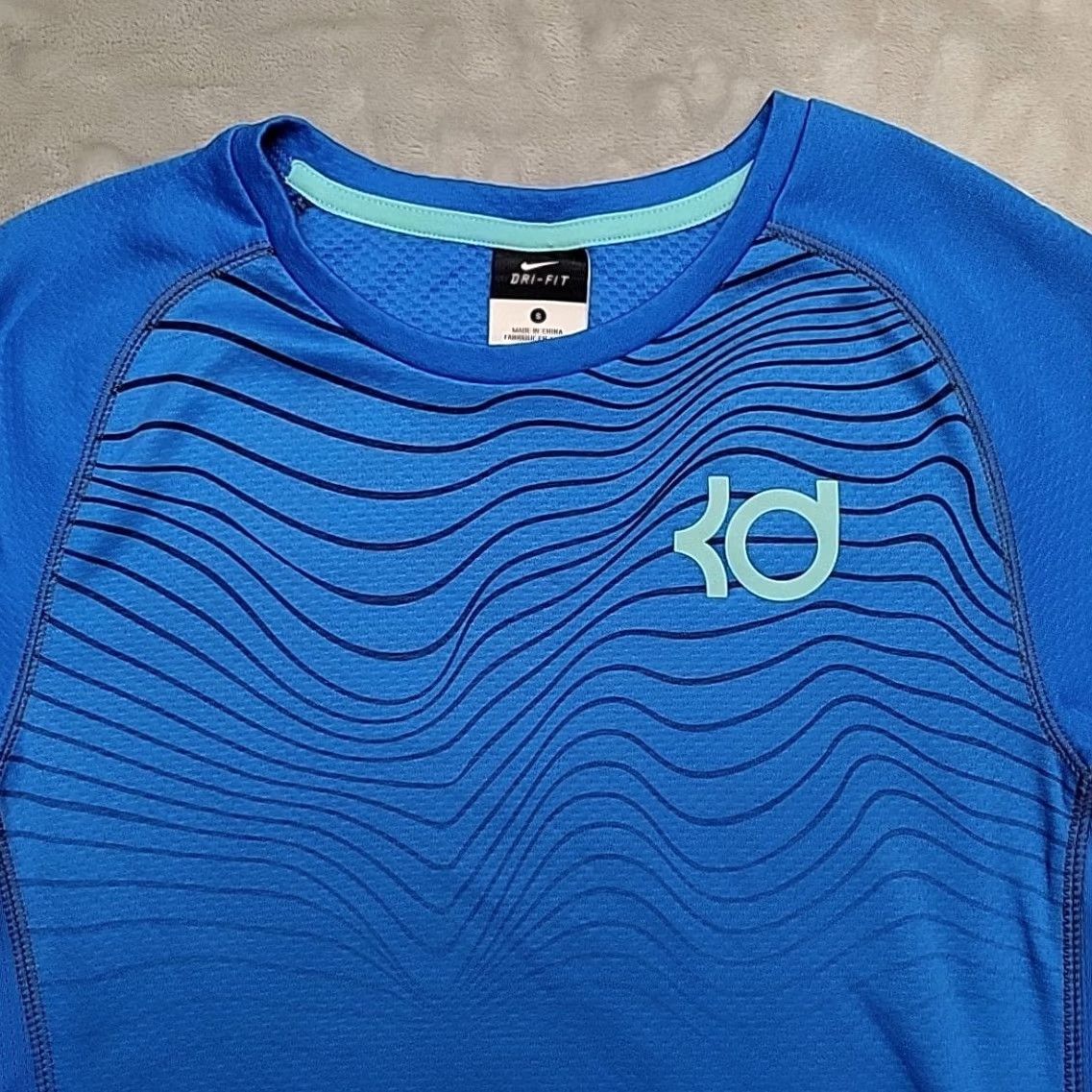 Nike Nike Shirt Men S Blue KD Kevin Durant Graphic Athletic Basketball Streetwear Size US S / EU 44-46 / 1 - 3 Thumbnail