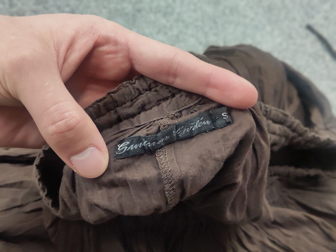 Gudrun Sjoden Gudrun Sjödén Design Wide Baggy light dark brown pants Size 29" - 11 Thumbnail