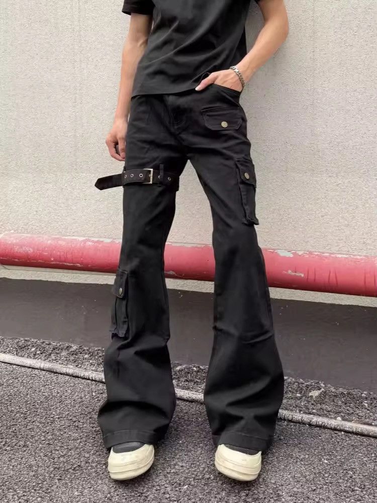 Other Slim Flare Cargo New Jeans Size US 33 - 1 Thumbnail