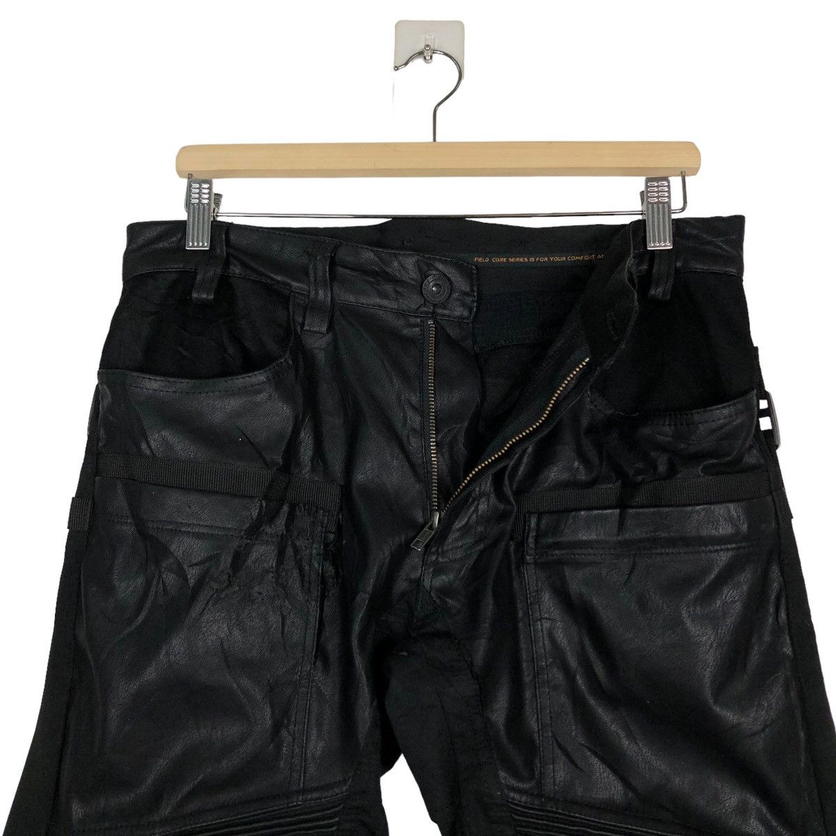 Hysteric Glamour 🔥Vintage Soft Leather Biker Pants Corduro Fabric Japan Size US 33 - 11 Thumbnail